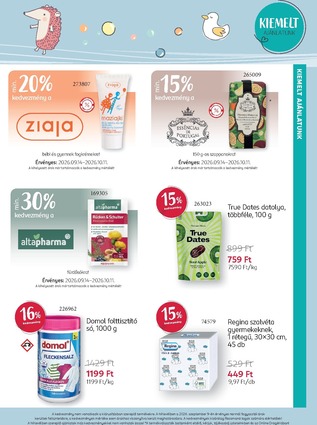 rossmann - Rossmann - Babaprogram hirdetmény a következő hétre hétfőtől 2026.09.14.-tól vasárnaptól 2026.10.11.-ig - page: 4