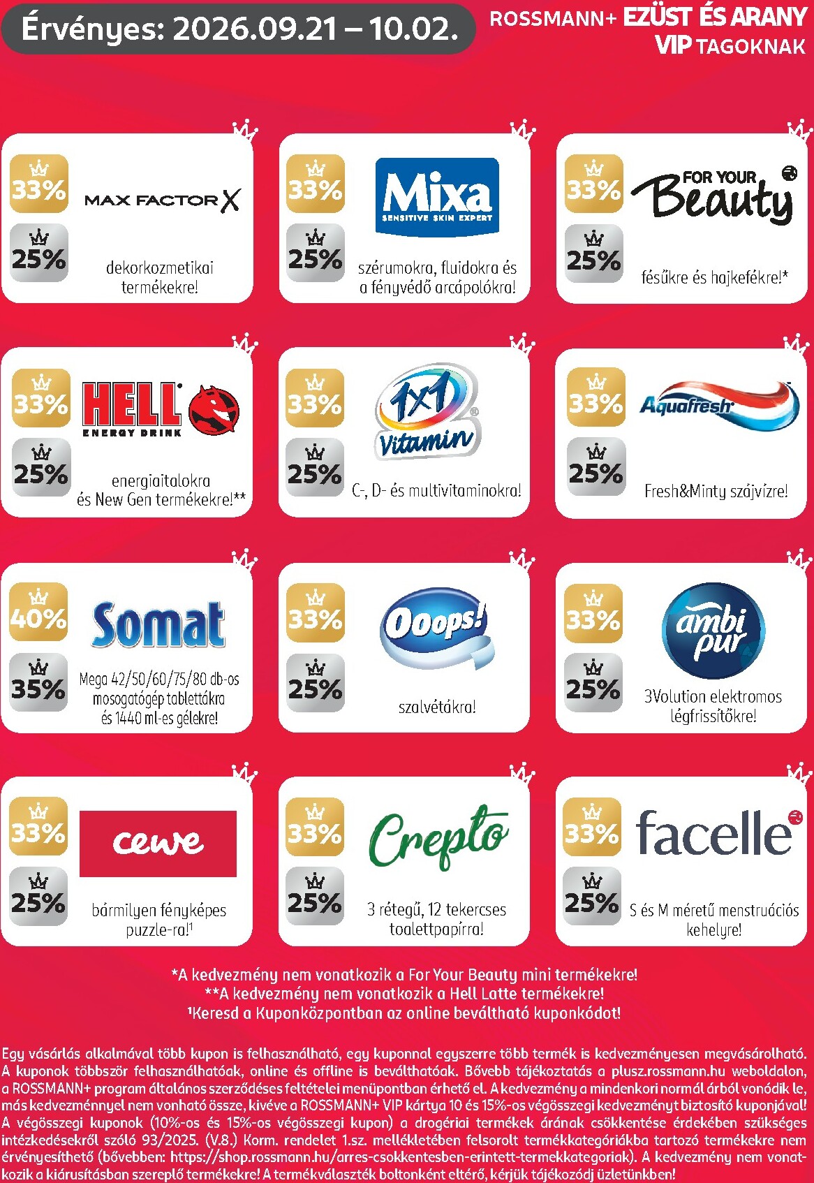 rossmann - Rossmann - Kuponjaid hirdetmény a következő hétre hétfőtől 2026.09.21.-tól péntektől 2026.10.02.-ig - page: 3