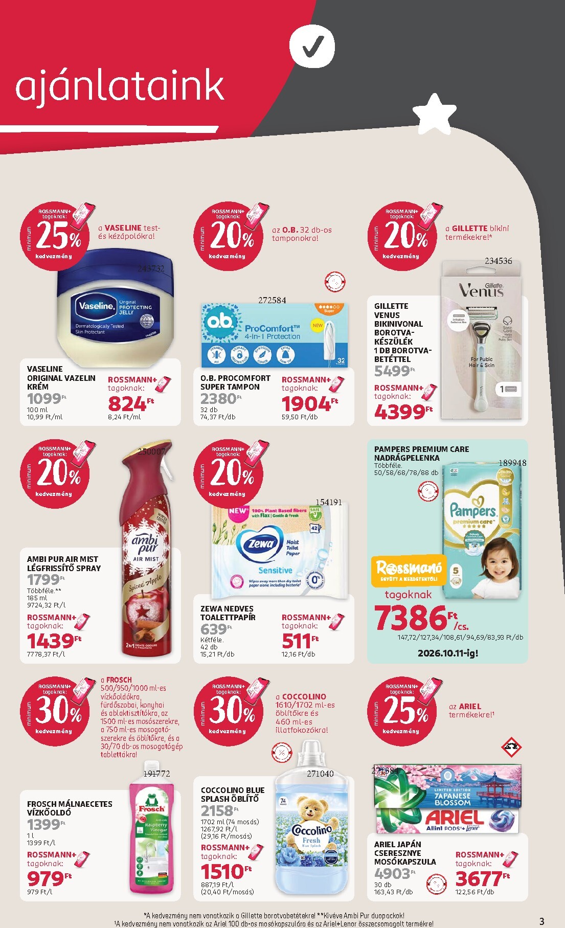 rossmann - Rossmann hirdetmény a következő hétre hétfőtől 2026.09.21.-tól péntektől 2026.10.02.-ig - page: 3