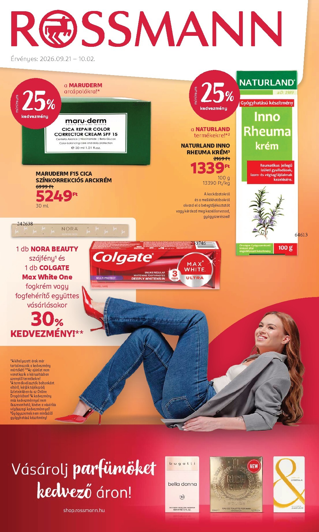 rossmann - Rossmann hirdetmény a következő hétre hétfőtől 2026.09.21.-tól péntektől 2026.10.02.-ig