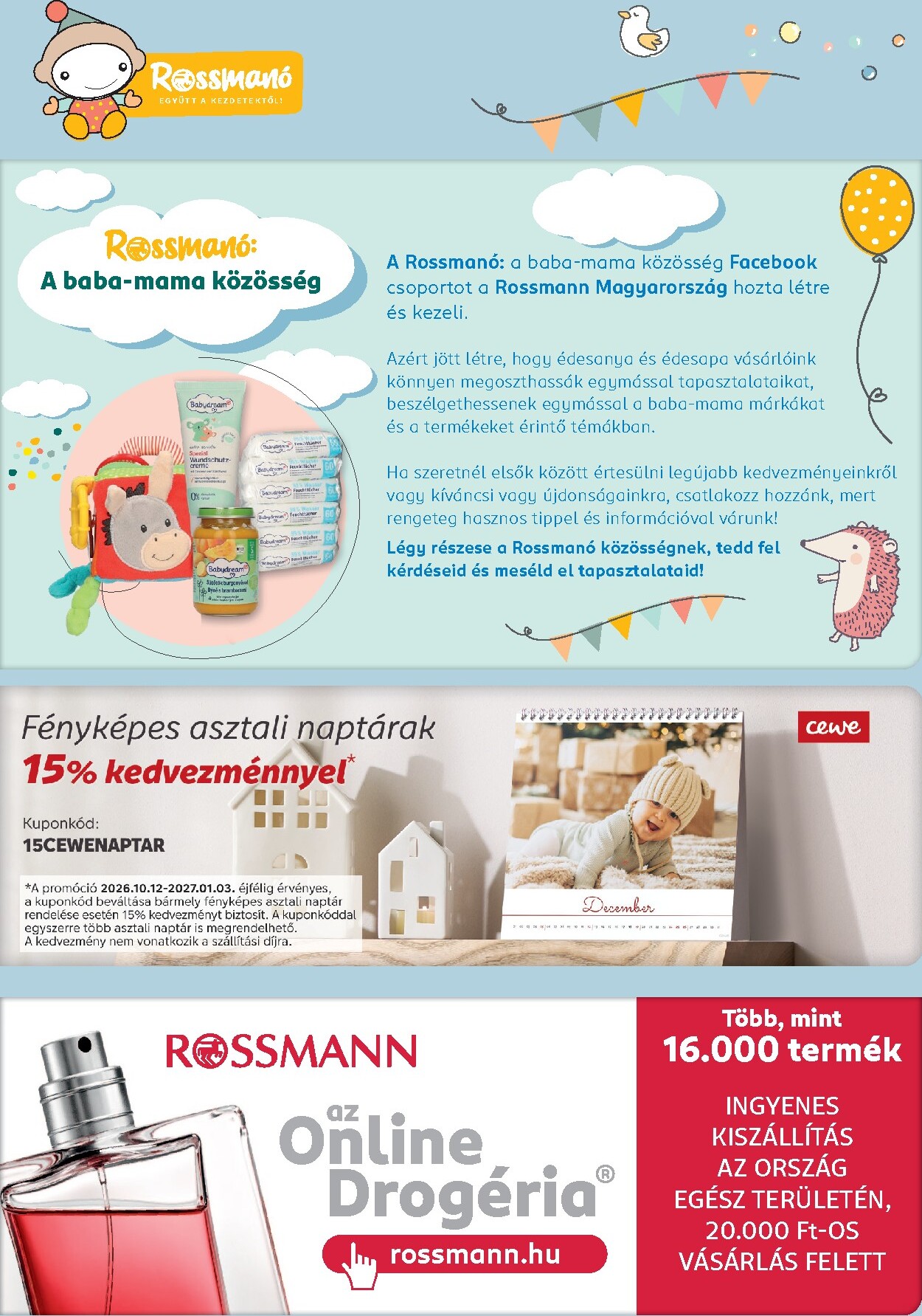 rossmann - Rossmann - Babaprogram hirdetmény a következő hétre hétfőtől 2026.10.12.-tól vasárnaptól 2026.11.08.-ig - page: 13