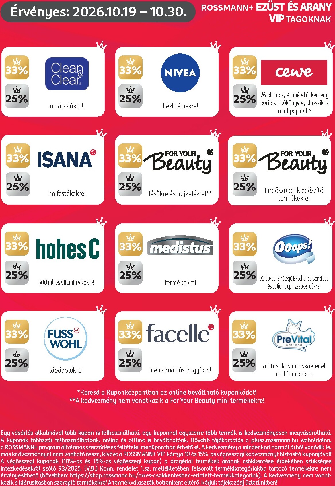 rossmann - Rossmann - Kuponjaid hirdetmény a következő hétre hétfőtől 2026.10.19.-tól péntektől 2026.10.30.-ig - page: 3
