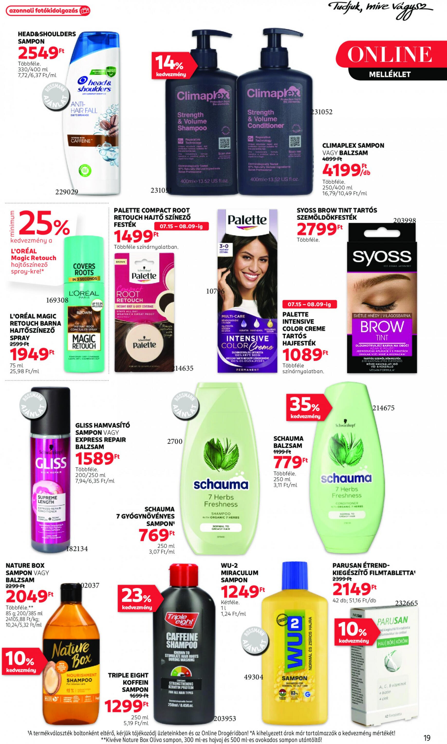 rossmann - Aktuális újság Rossmann 07.15. - 07.26. - page: 19