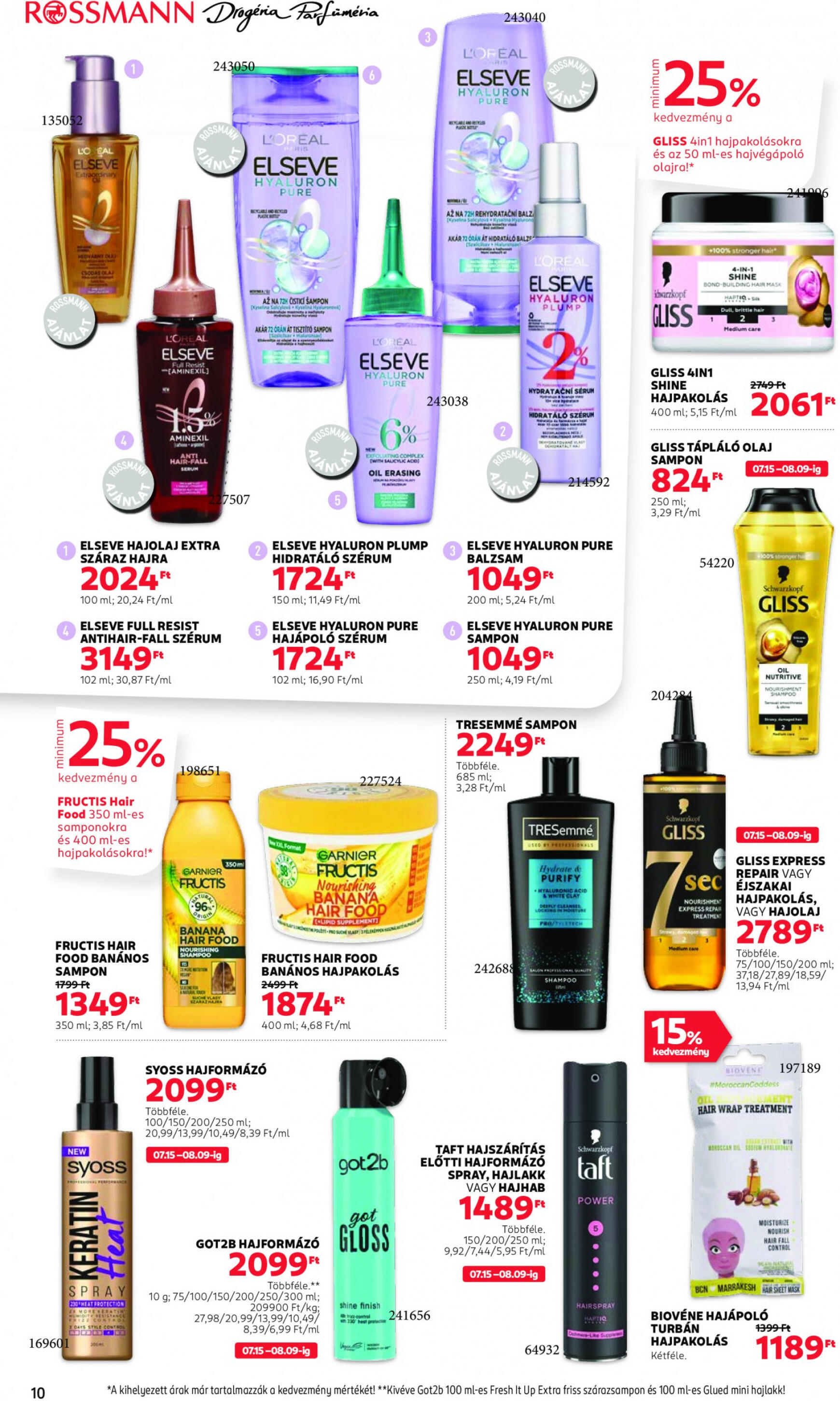 rossmann - Aktuális újság Rossmann 07.29. - 08.09. - page: 10