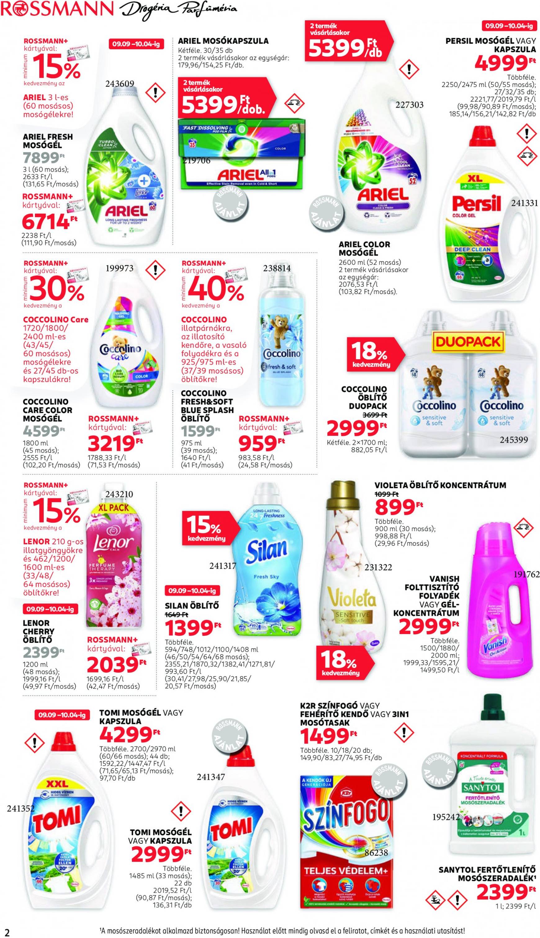 rossmann - Aktuális újság Rossmann 09.09. - 09.20. - page: 2