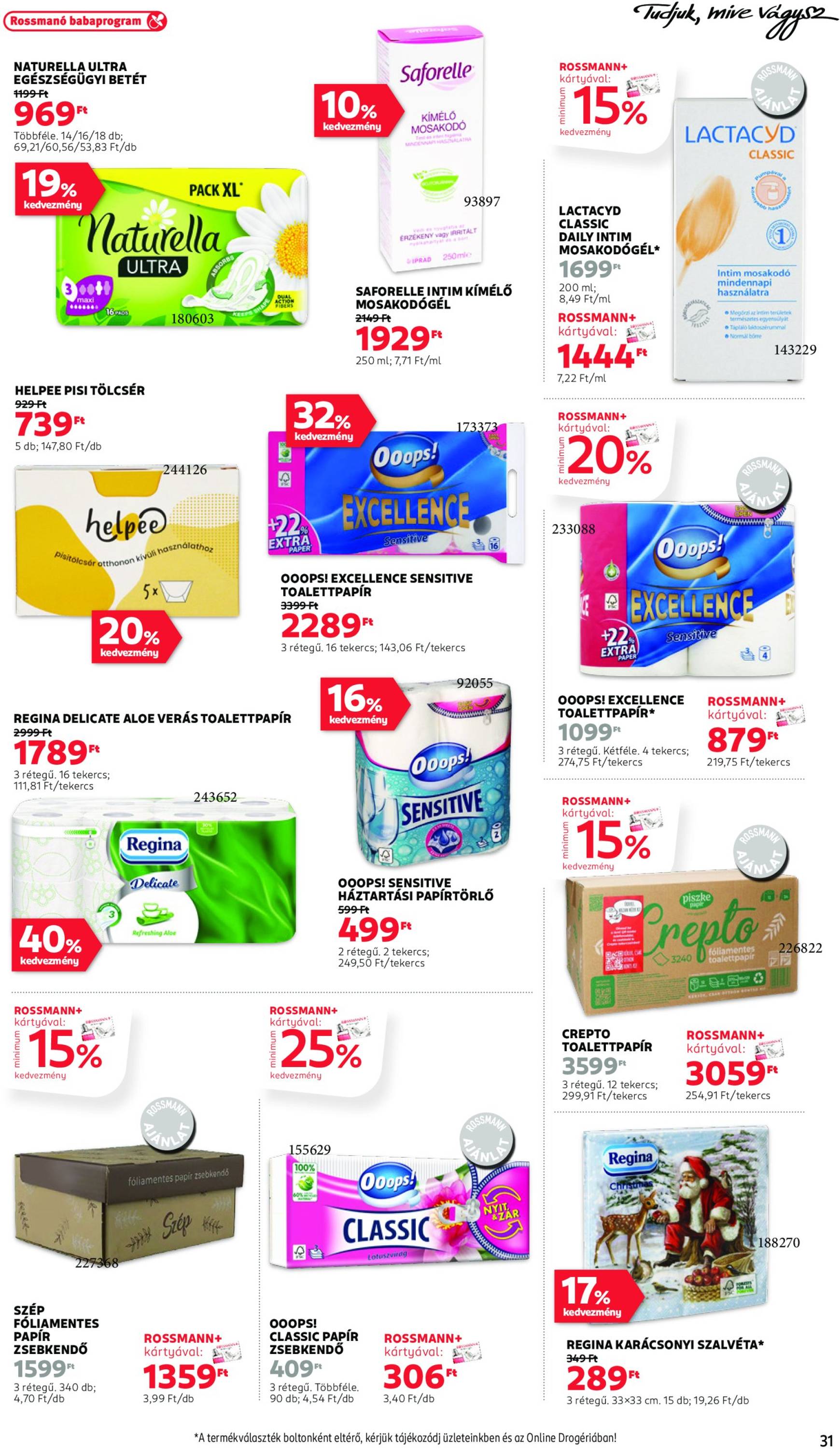 rossmann - Rossmann akciós újság, érvényes 10.21. - 11.01. - page: 33