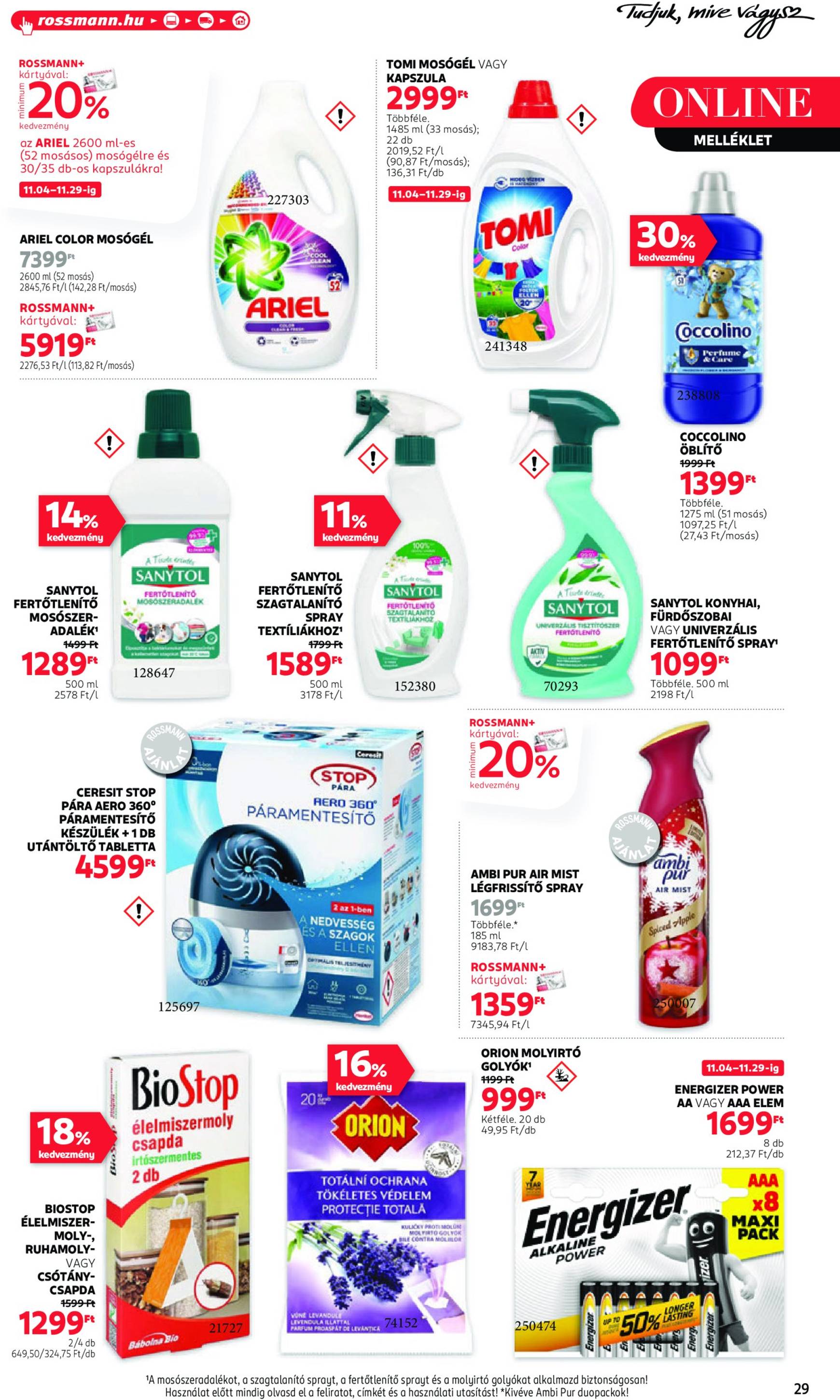 rossmann - Rossmann akciós újság, érvényes 11.04. - 11.15. - page: 31