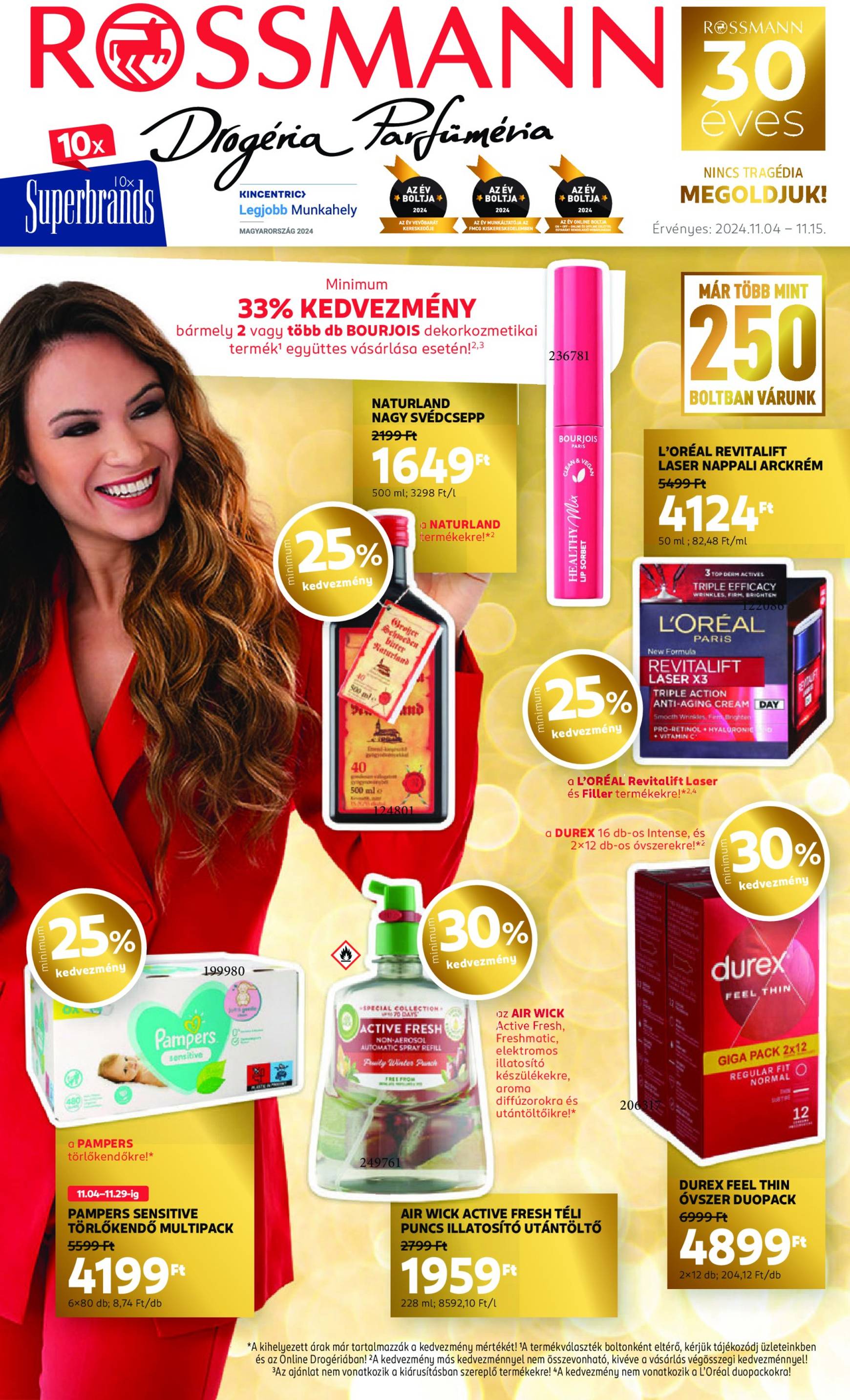 rossmann - Rossmann akciós újság, érvényes 11.04. - 11.15.