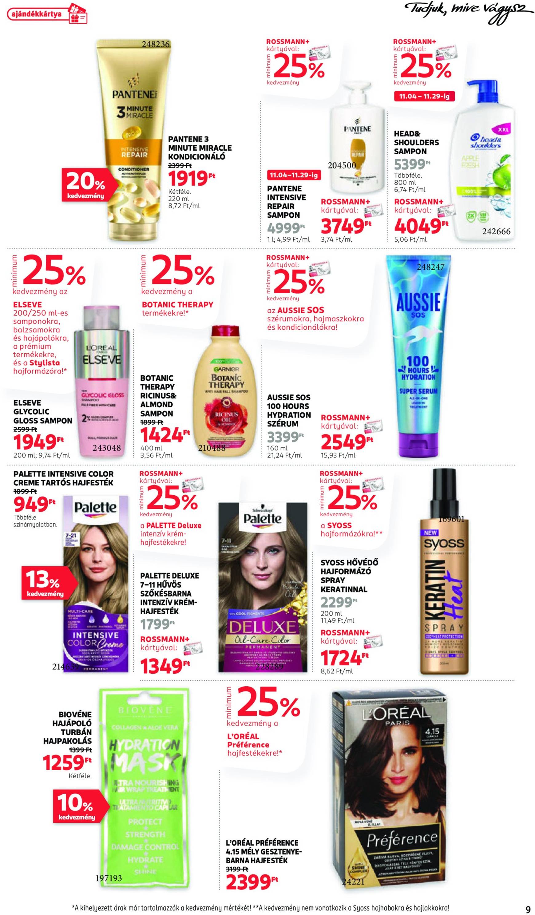 rossmann - Rossmann akciós újság, érvényes 11.04. - 11.15. - page: 9