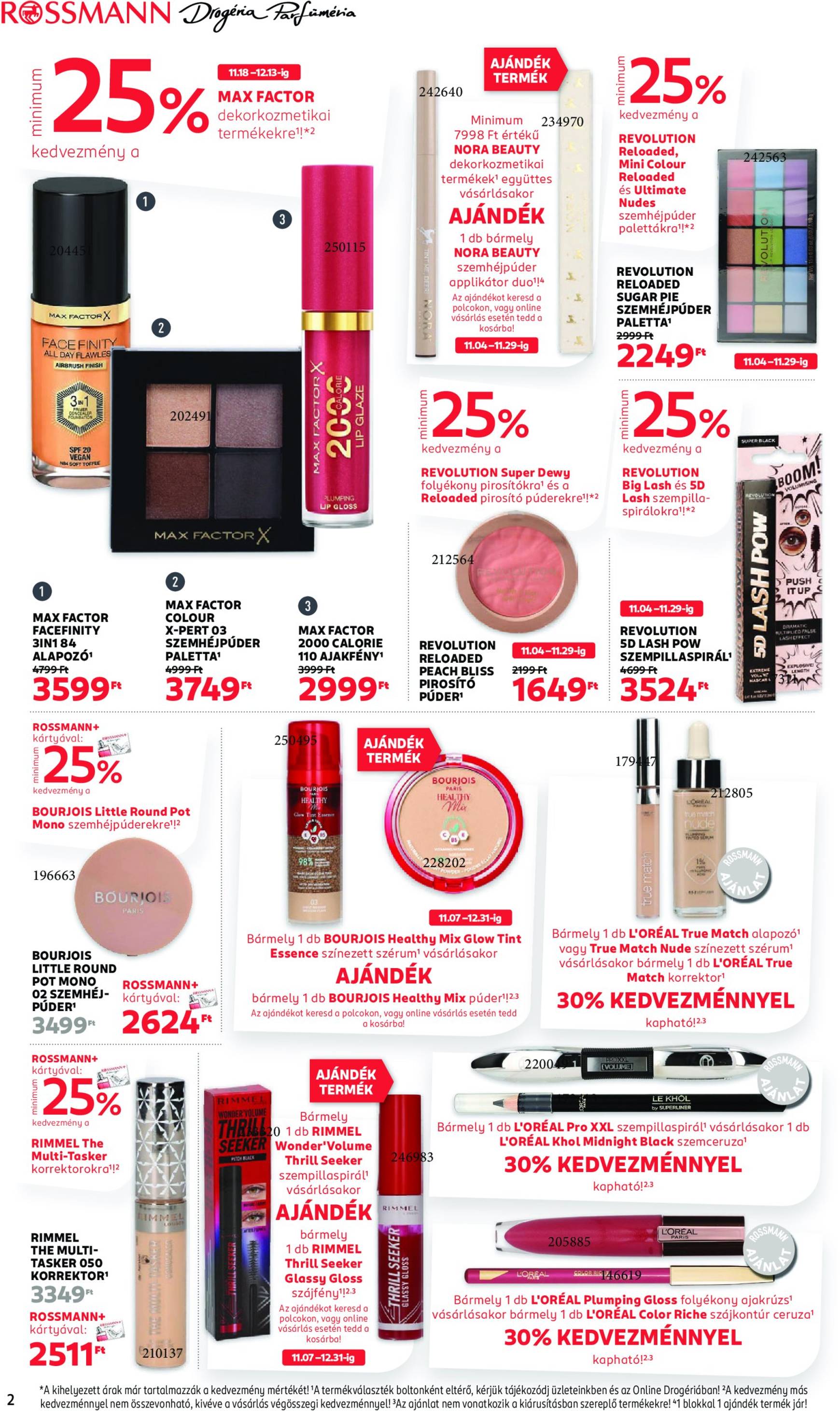 rossmann - Rossmann akciós újság, érvényes 11.18. - 11.29. - page: 2