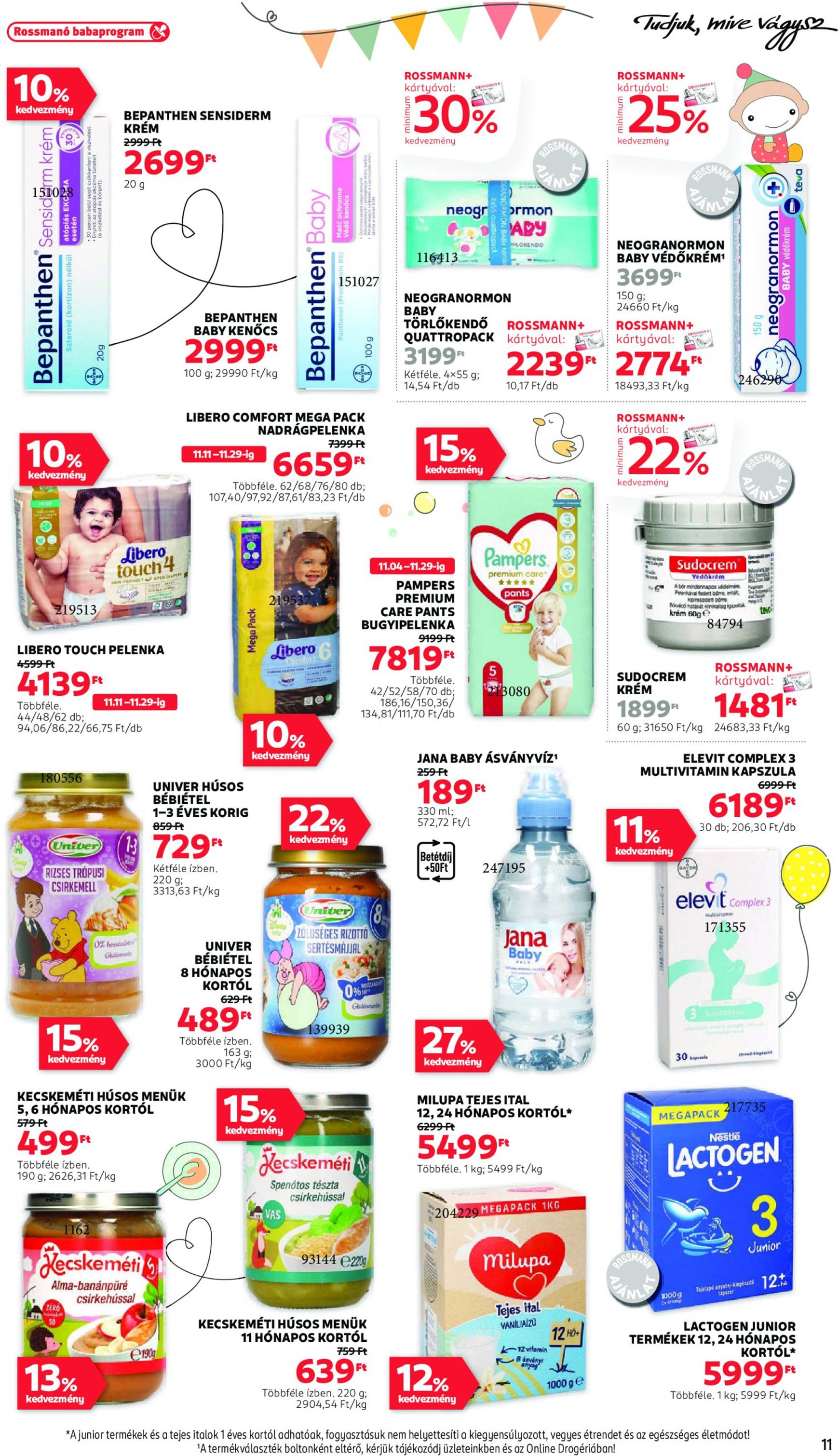 rossmann - Rossmann akciós újság, érvényes 11.18. - 11.29. - page: 11