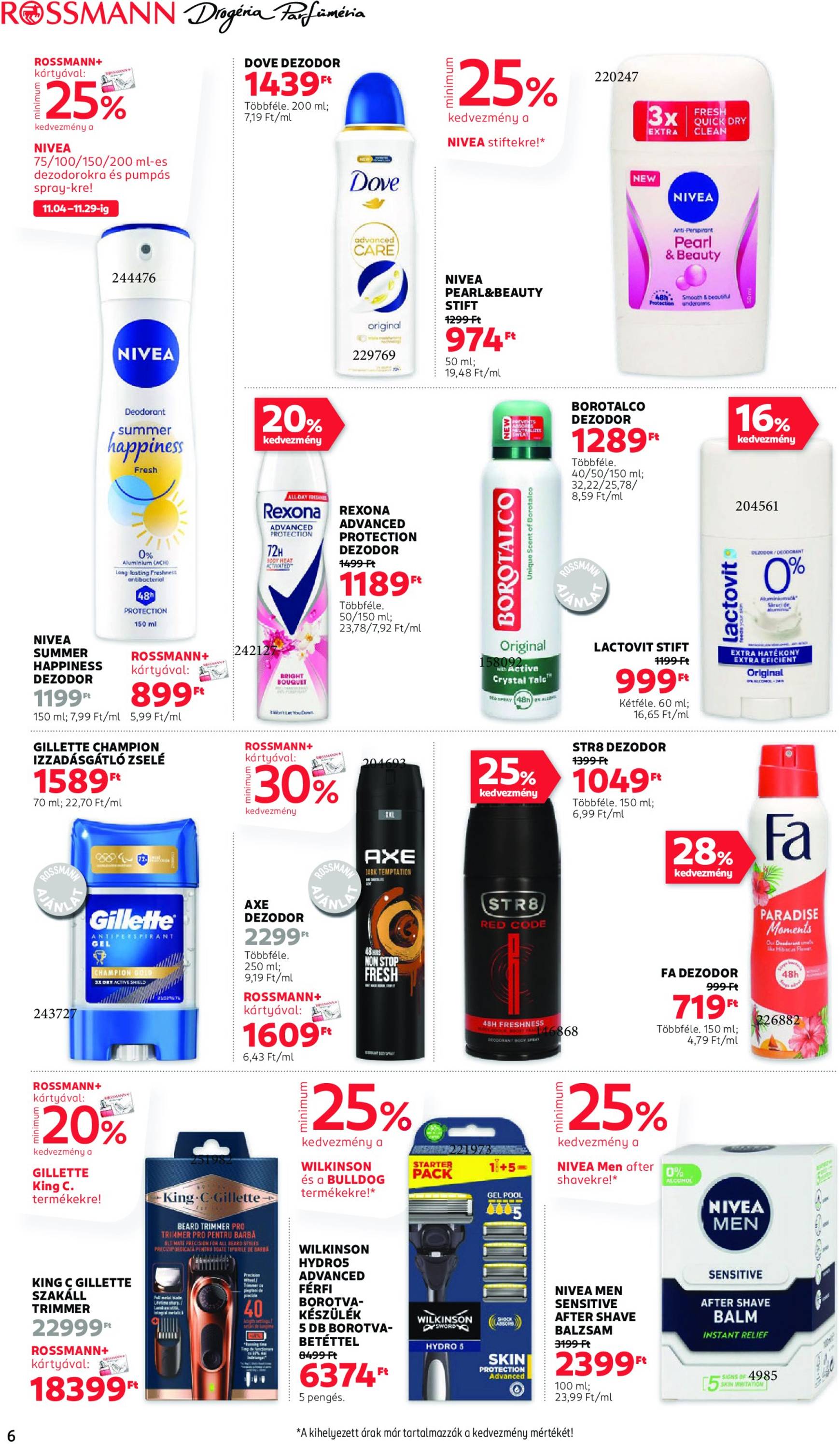 rossmann - Rossmann akciós újság, érvényes 11.18. - 11.29. - page: 6