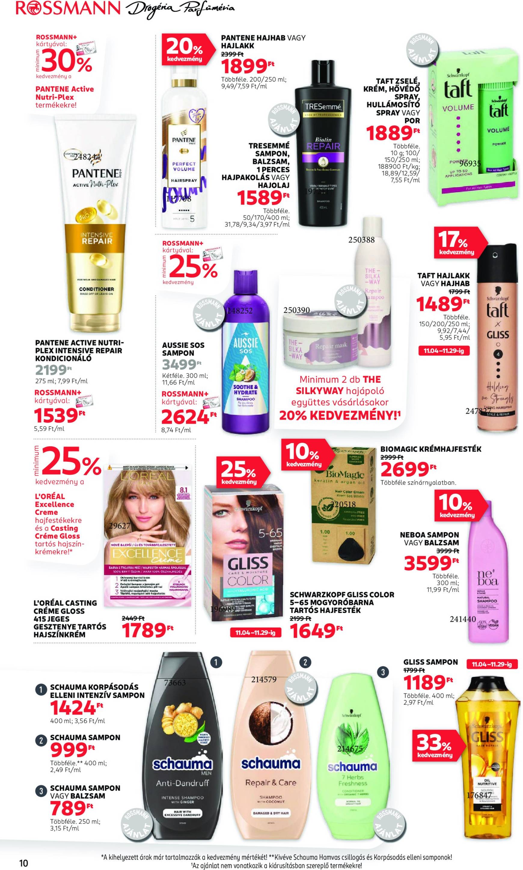 rossmann - Rossmann akciós újság, érvényes 11.18. - 11.29. - page: 10