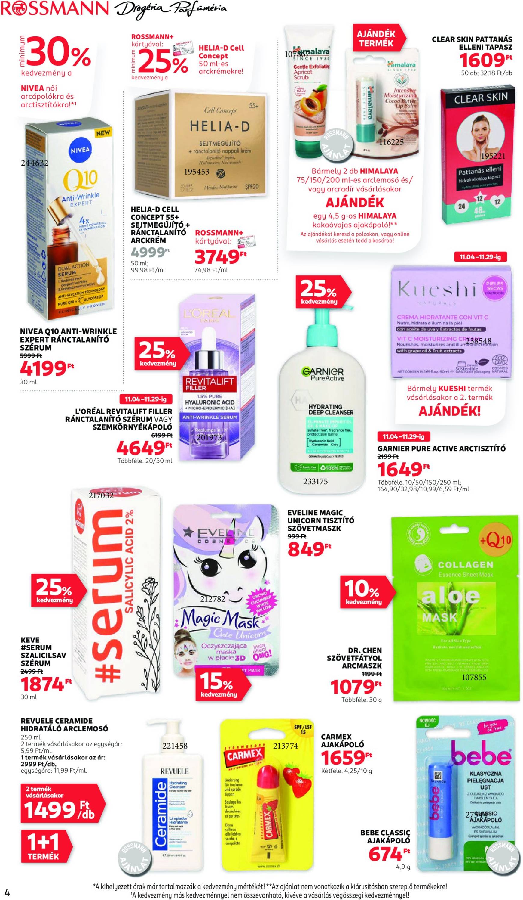 rossmann - Rossmann akciós újság, érvényes 11.18. - 11.29. - page: 4