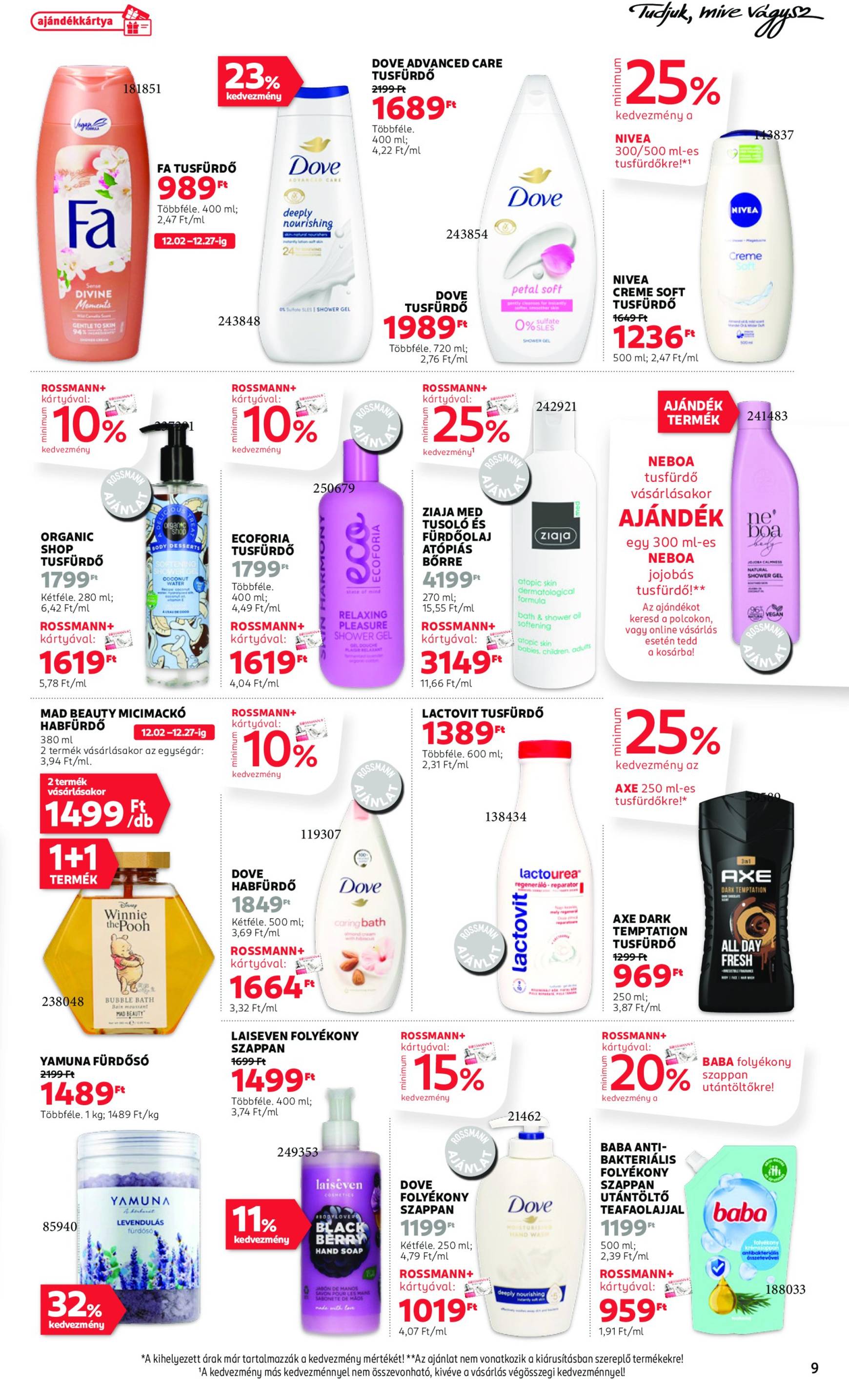 rossmann - Rossmann akciós újság, érvényes 12.02. - 12.13. - page: 9