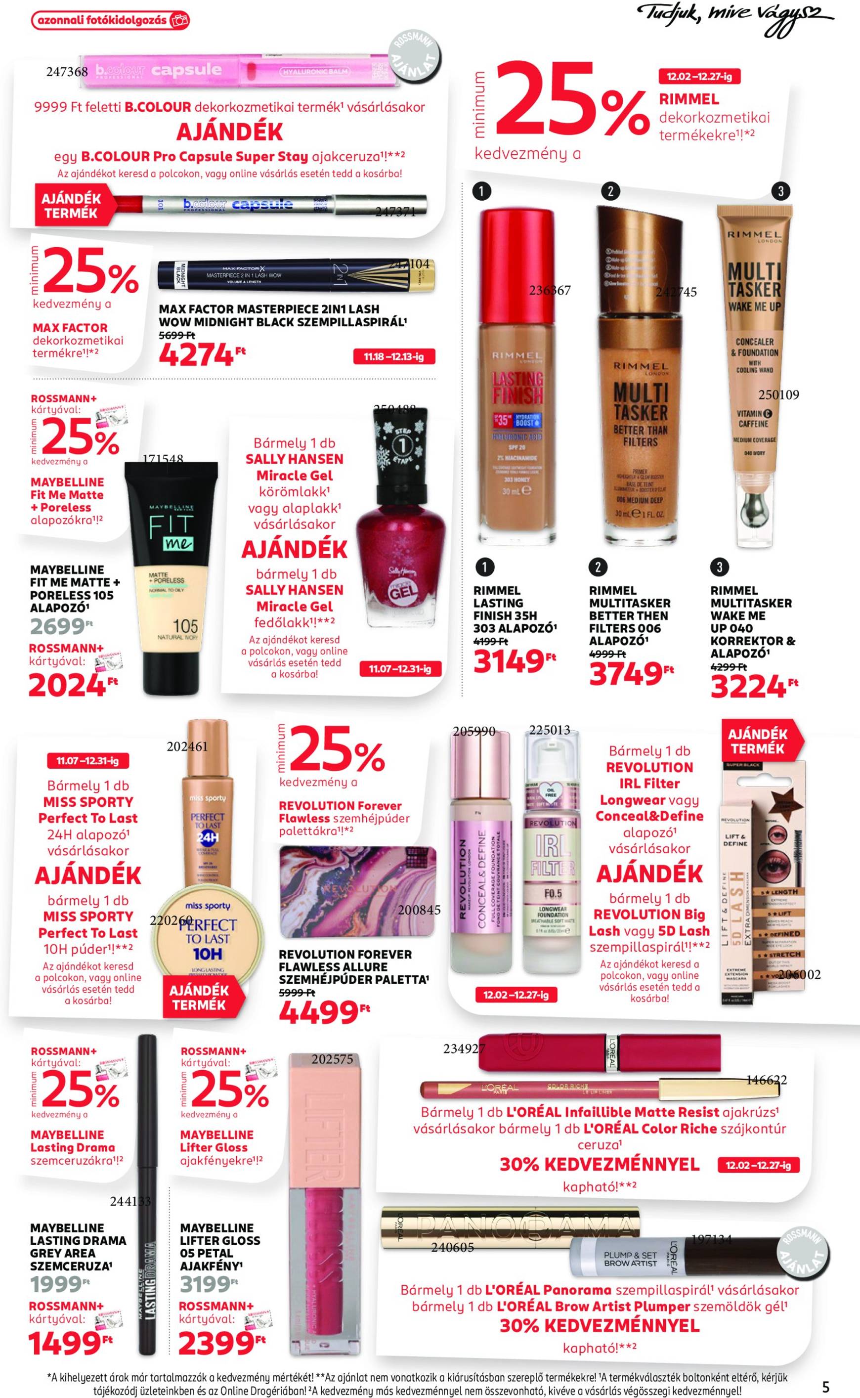 rossmann - Rossmann akciós újság, érvényes 12.02. - 12.13. - page: 5