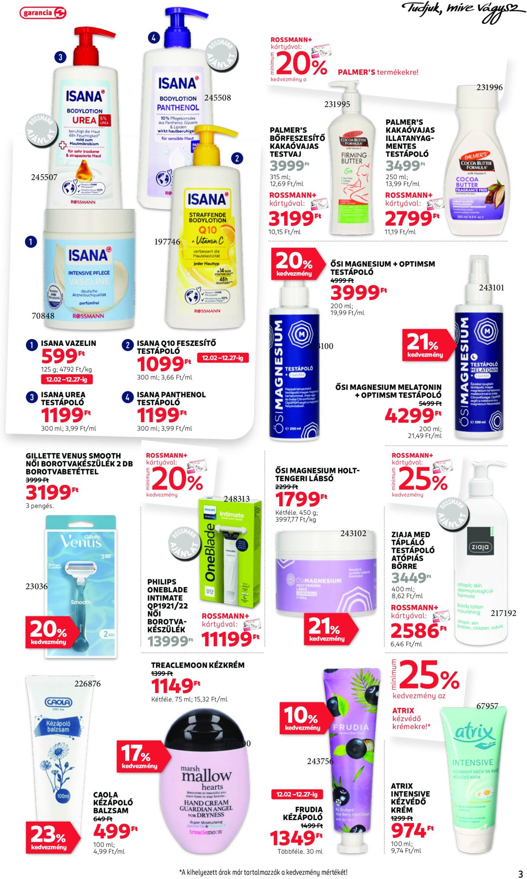 rossmann - Rossmann akciós újság, érvényes 12.02. - 12.13. - page: 3