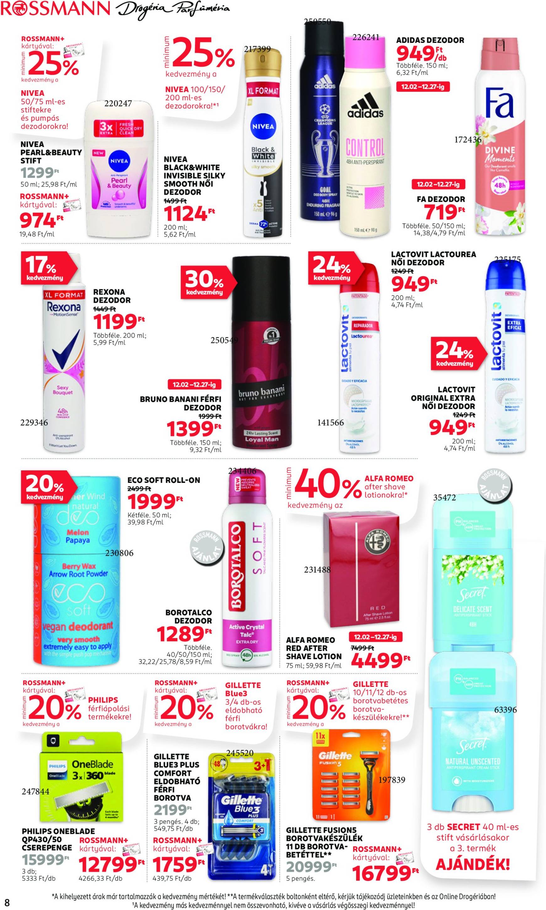 rossmann - Rossmann akciós újság, érvényes 12.02. - 12.13. - page: 8