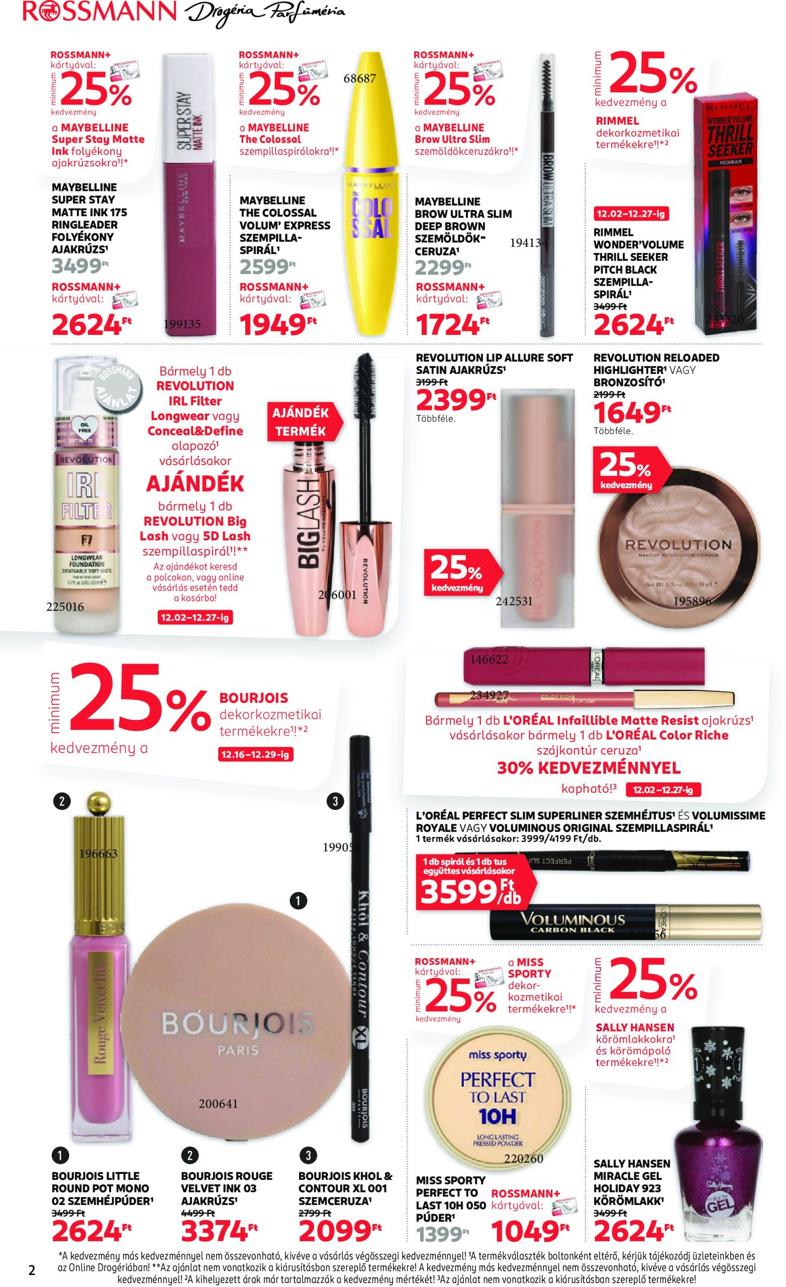 rossmann - Rossmann akciós újság, érvényes 12.16. - 12.27. - page: 2