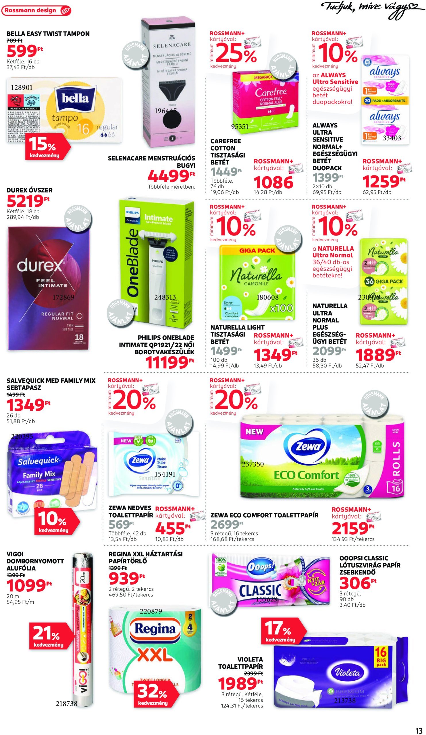 rossmann - Rossmann akciós újság, érvényes 12.16. - 12.27. - page: 13