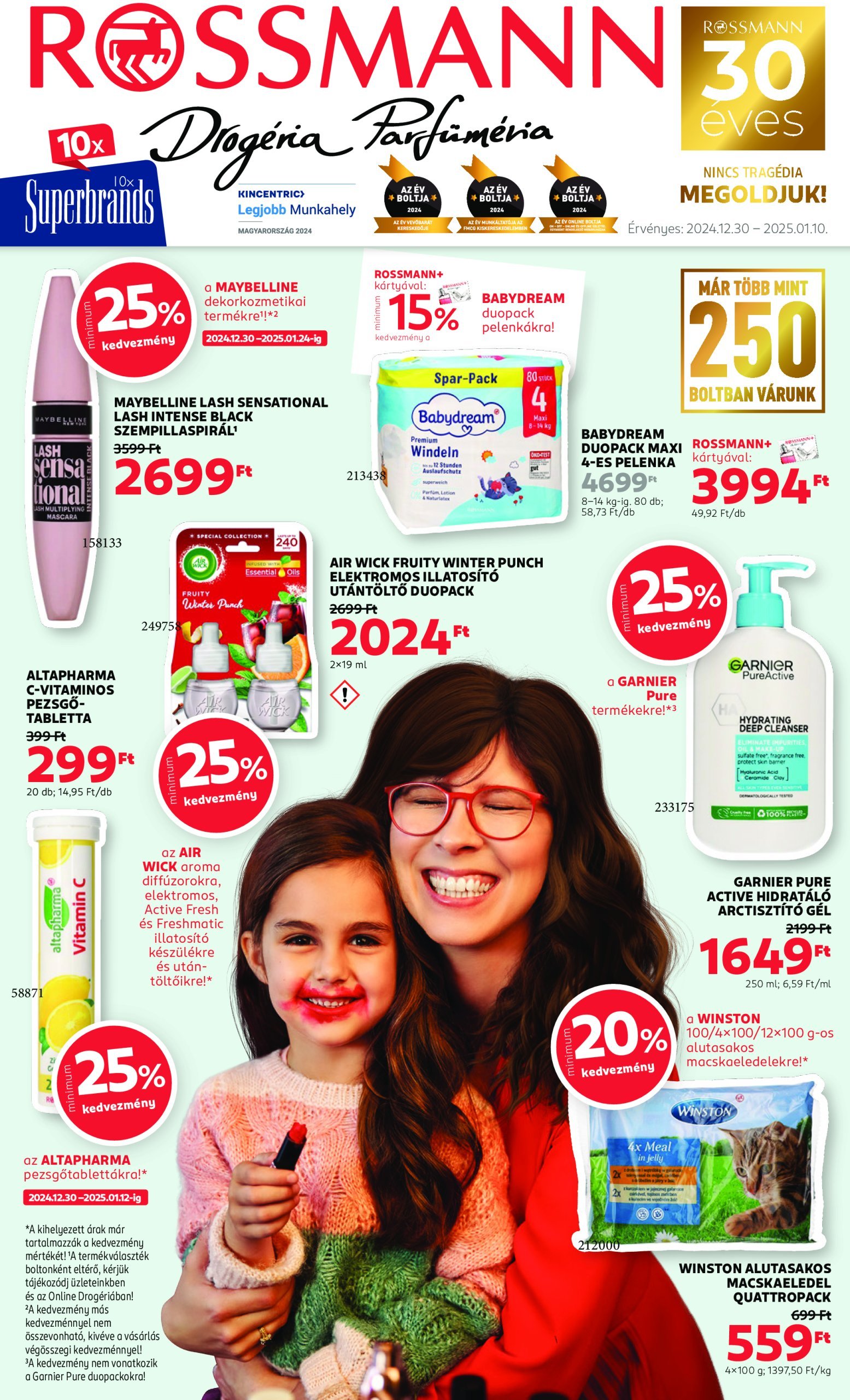 rossmann - Rossmann akciós újság, érvényes 12.30. - 01.10.