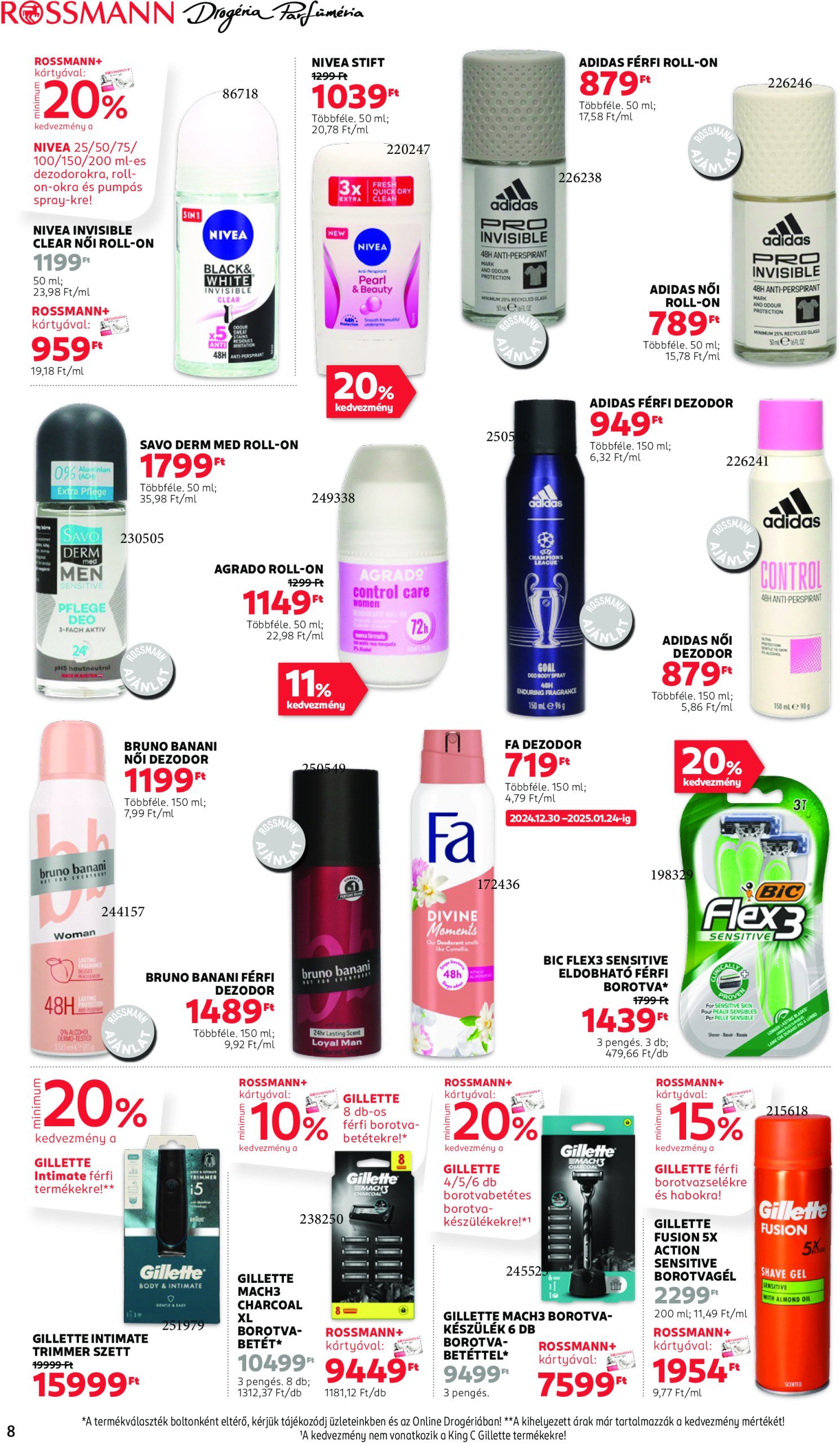 rossmann - Rossmann akciós újság, érvényes 12.30. - 01.10. - page: 8