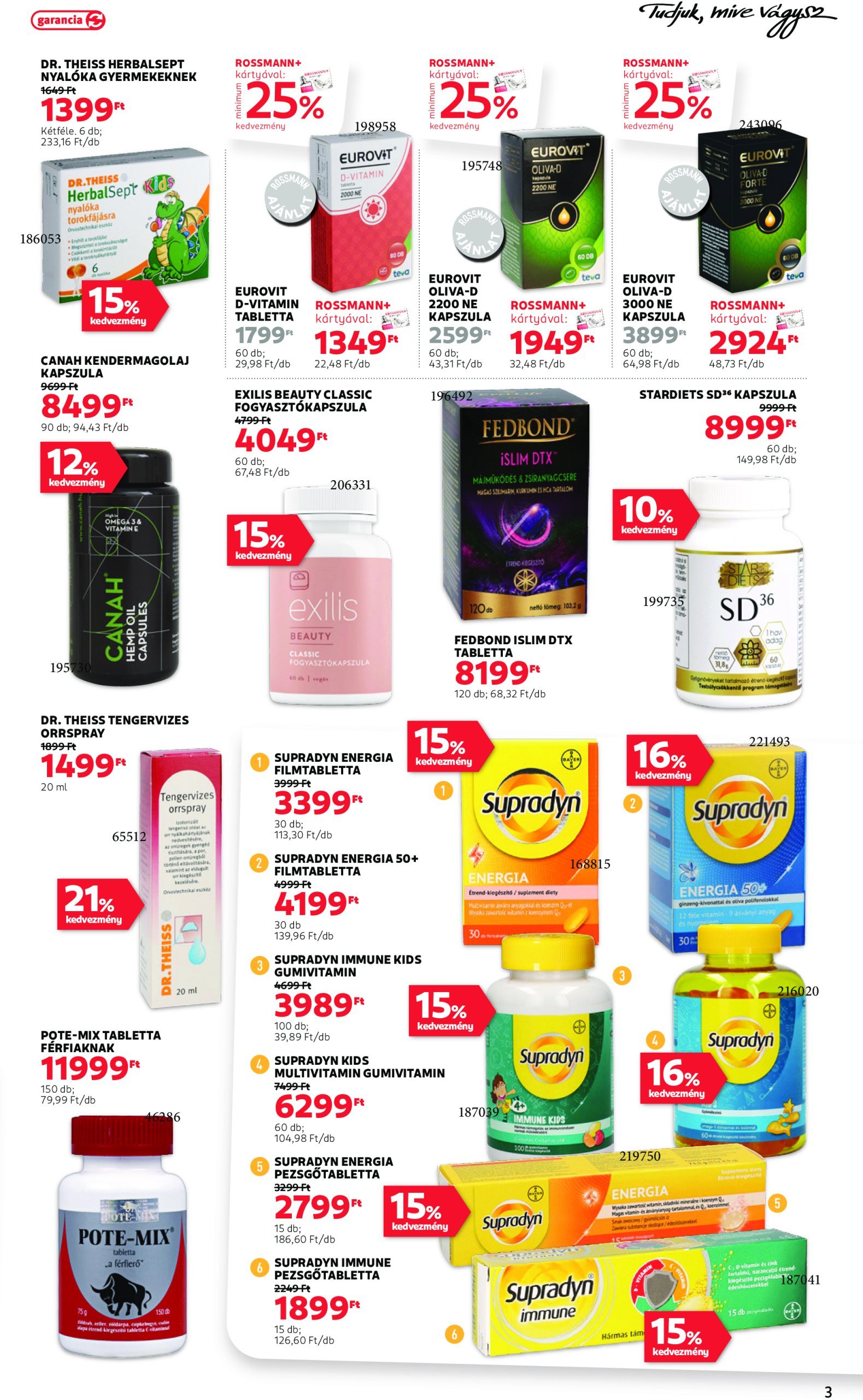 rossmann - Rossmann akciós újság, érvényes 12.30. - 01.10. - page: 3