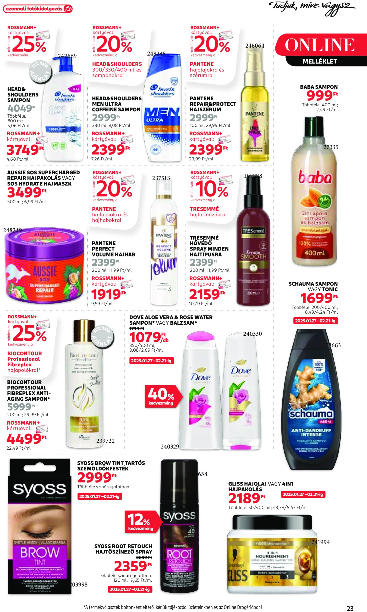 rossmann - Rossmann akciós újság, érvényes 01.27. - 02.07. - page: 25