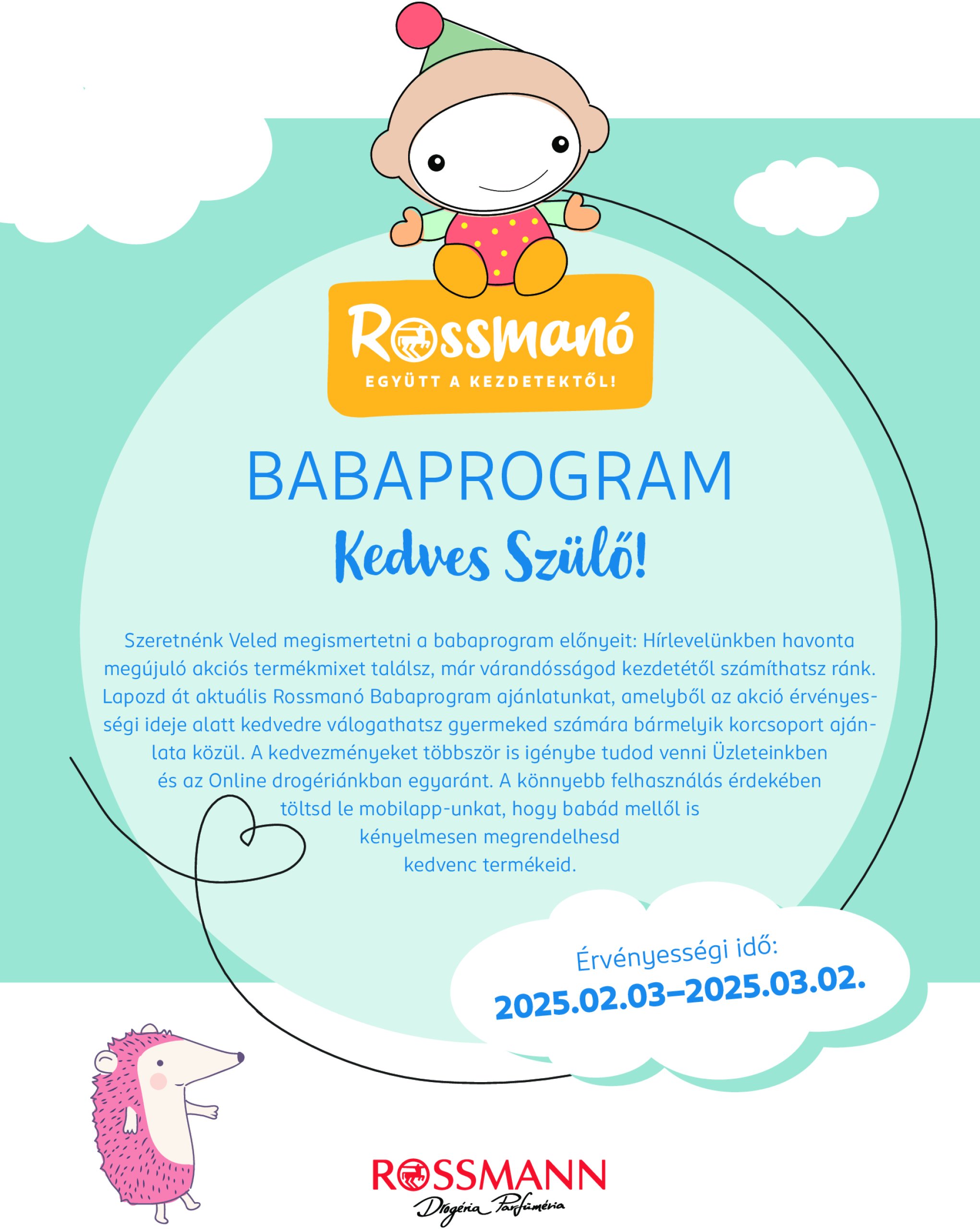 rossmann - Rossmann - Babaprogram akciós újság, érvényes 02.03. - 03.02.