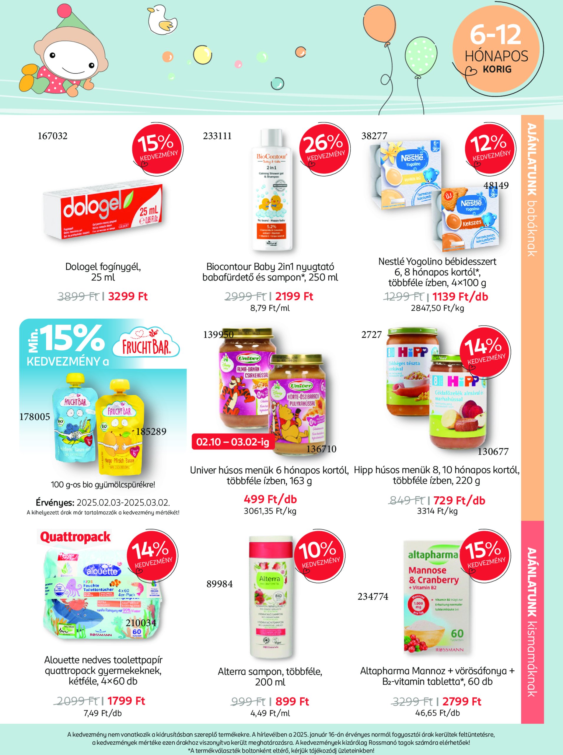 rossmann - Rossmann - Babaprogram akciós újság, érvényes 02.03. - 03.02. - page: 7