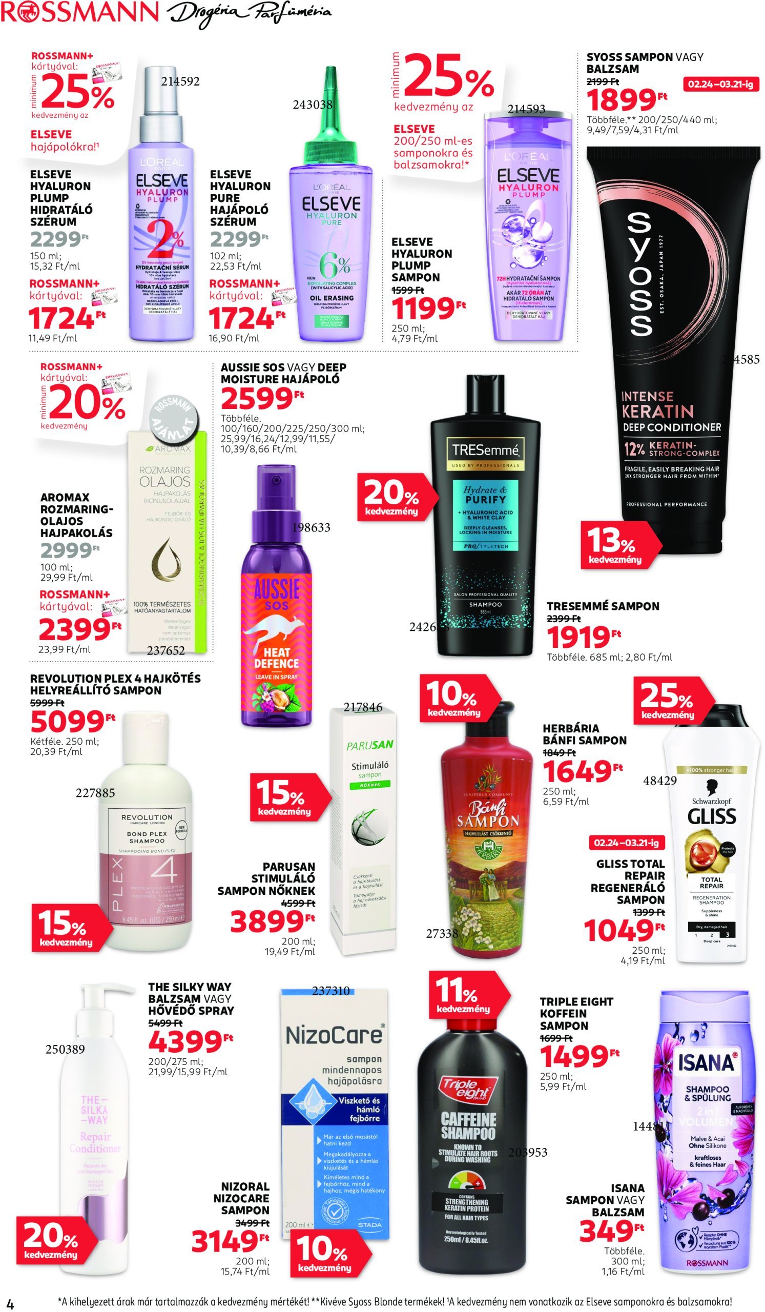 rossmann - Rossmann akciós újság, érvényes 02.24. - 03.07. - page: 4