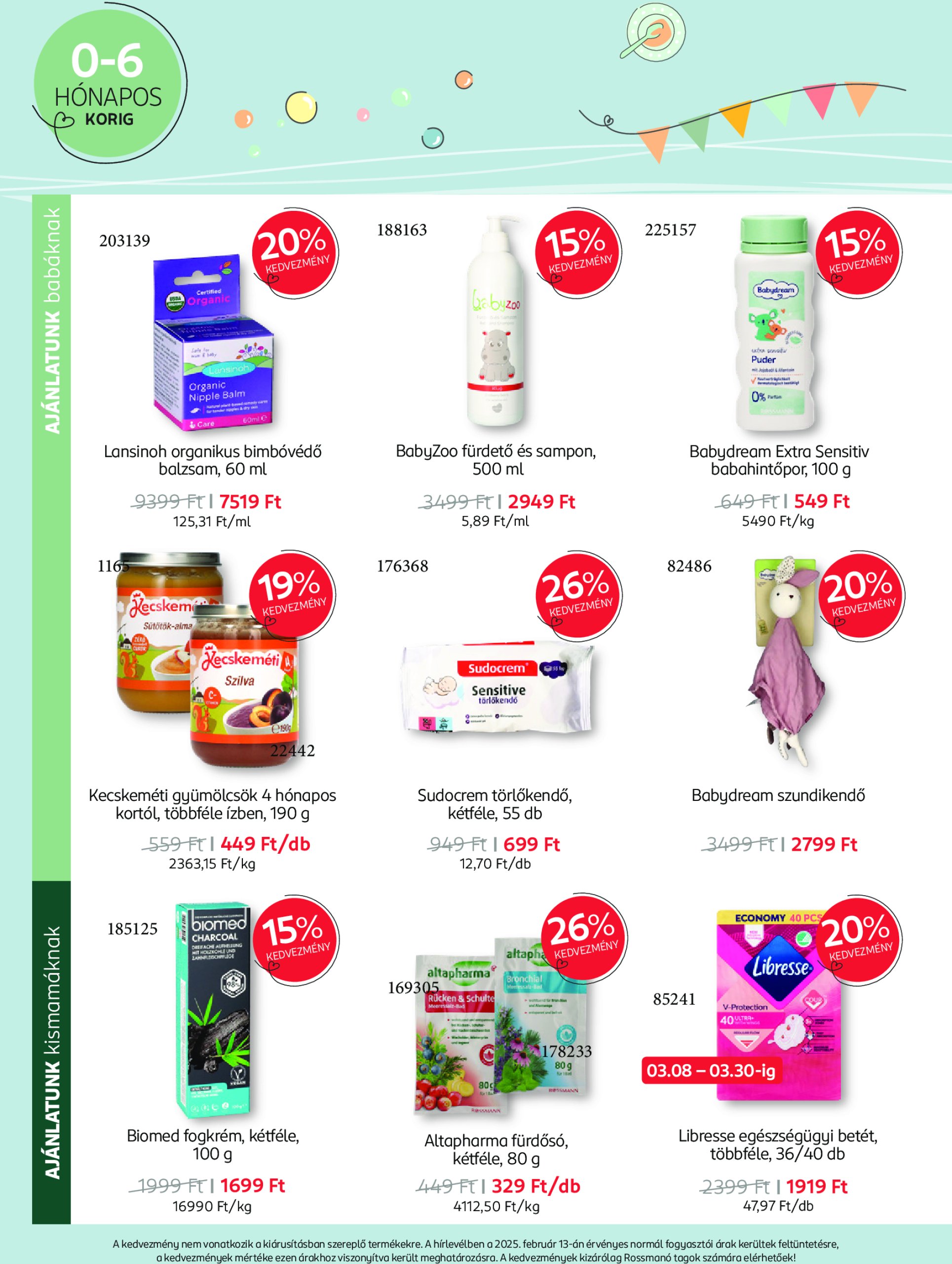 rossmann - Rossmann - Babaprogram akciós újság, érvényes 03.03. - 03.30. - page: 6