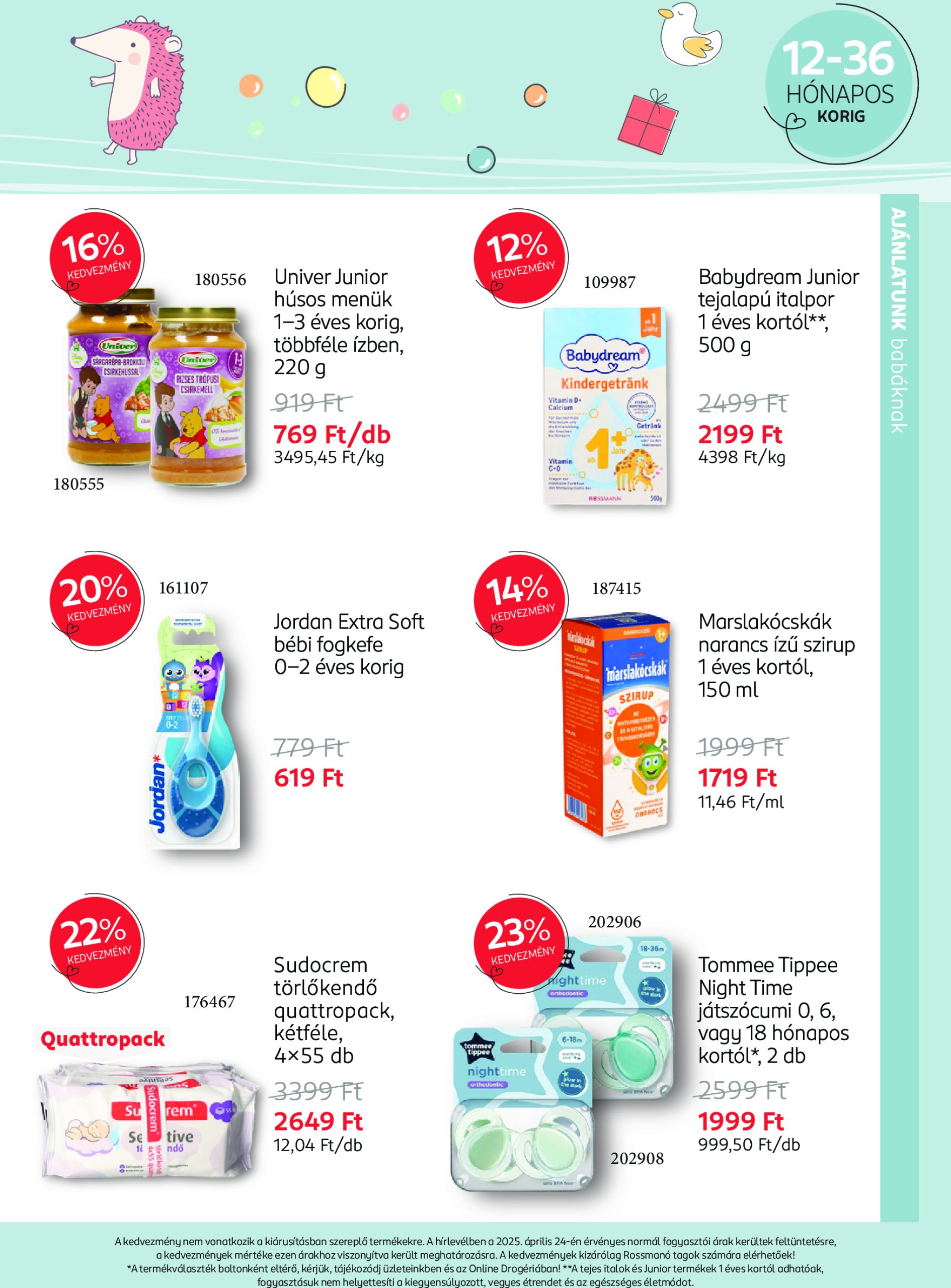 rossmann - Rossmann - Babaprogram akciós újság, érvényes 05.12. - 06.08. - page: 9