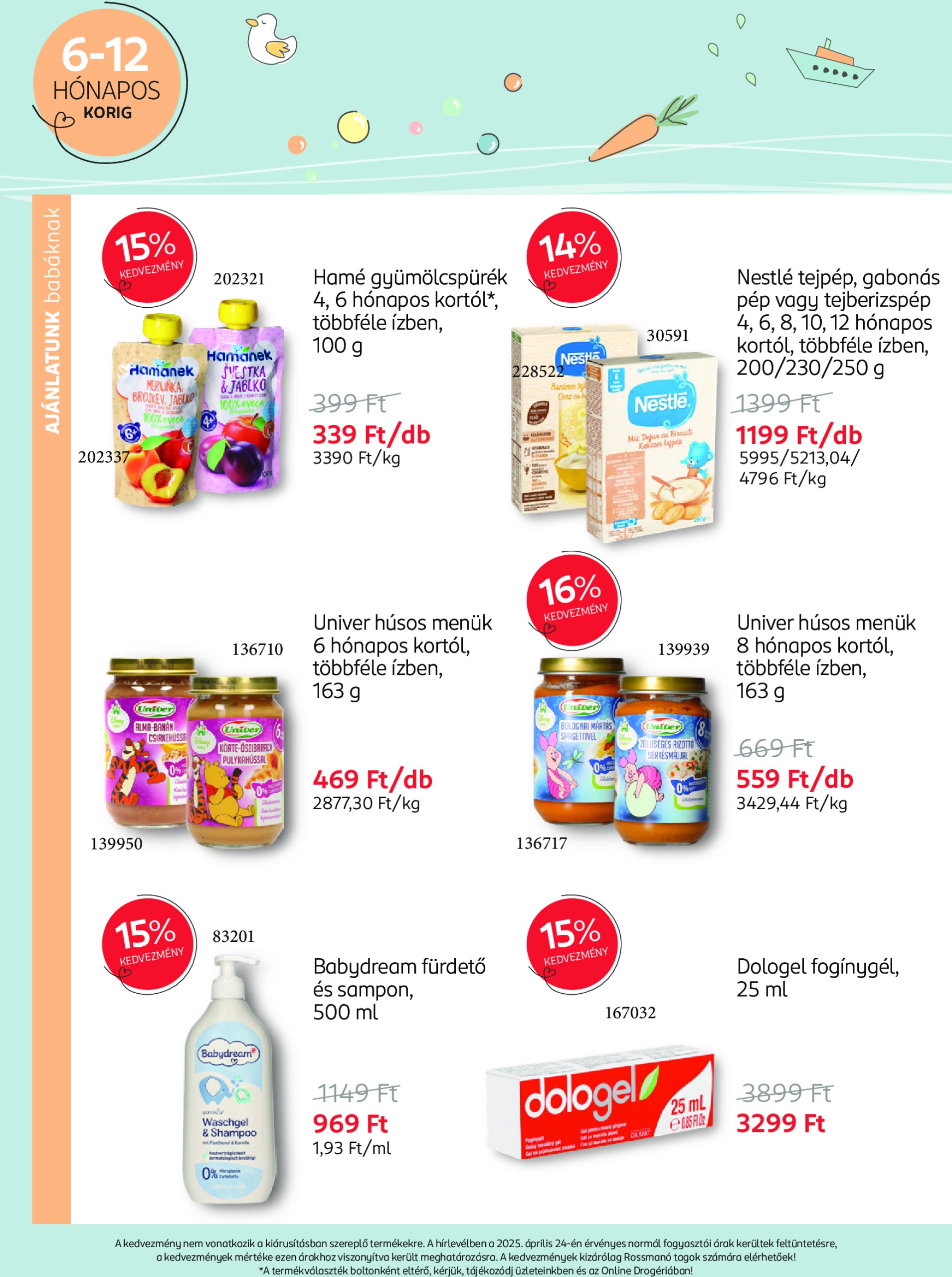rossmann - Rossmann - Babaprogram akciós újság, érvényes 05.12. - 06.08. - page: 8