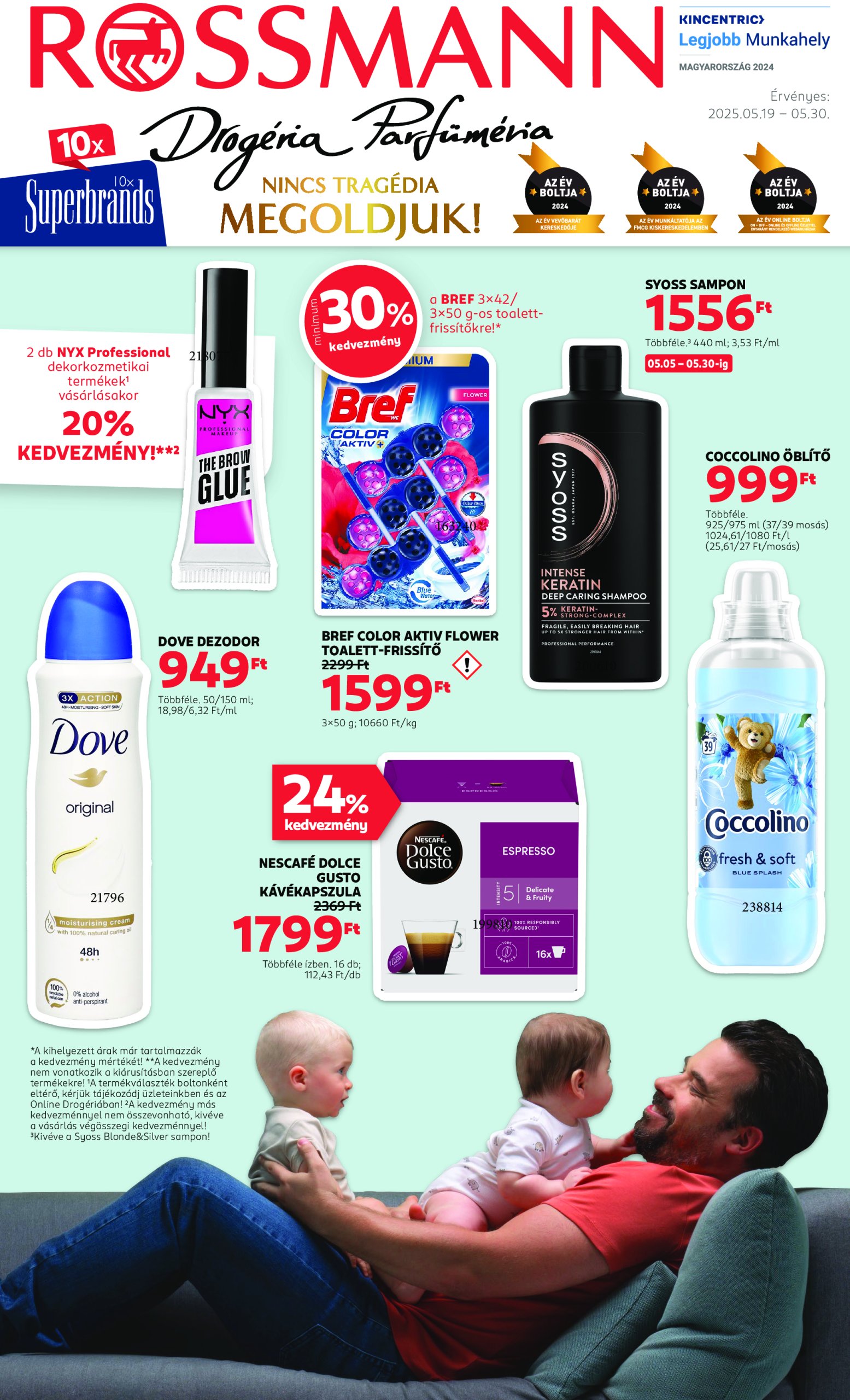 rossmann - Rossmann akciós újság, érvényes 05.19. - 05.30. - page: 1