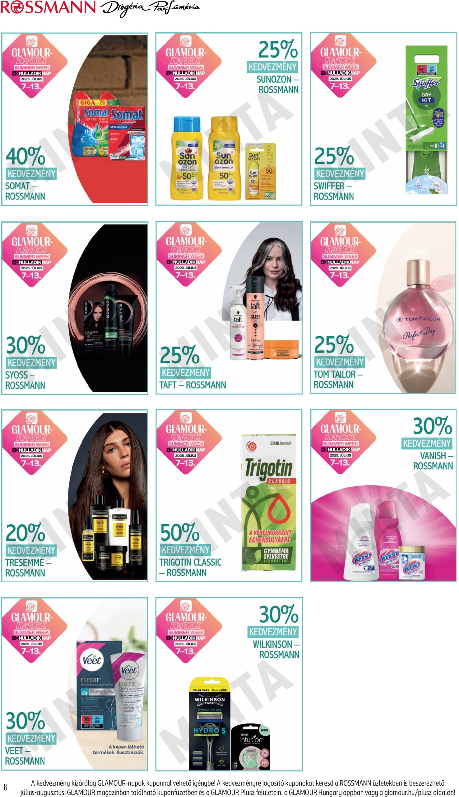 rossmann - Rossmann - Glamour-napok akciós újság, érvényes 07.07. - 07.13. - page: 8