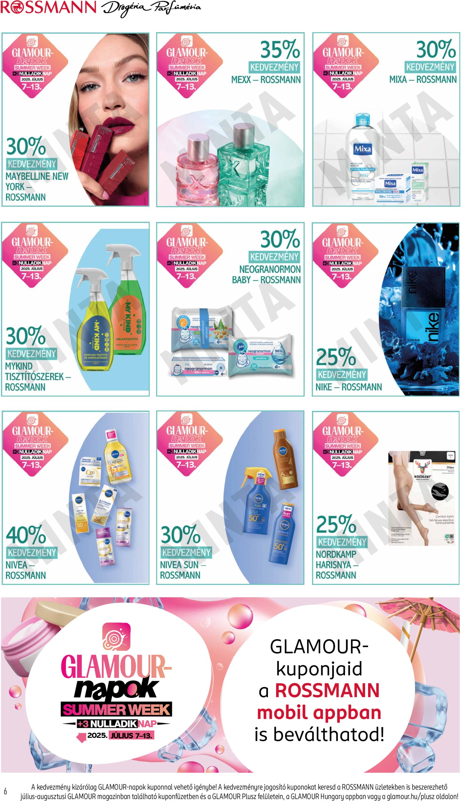 rossmann - Rossmann - Glamour-napok akciós újság, érvényes 07.07. - 07.13. - page: 6