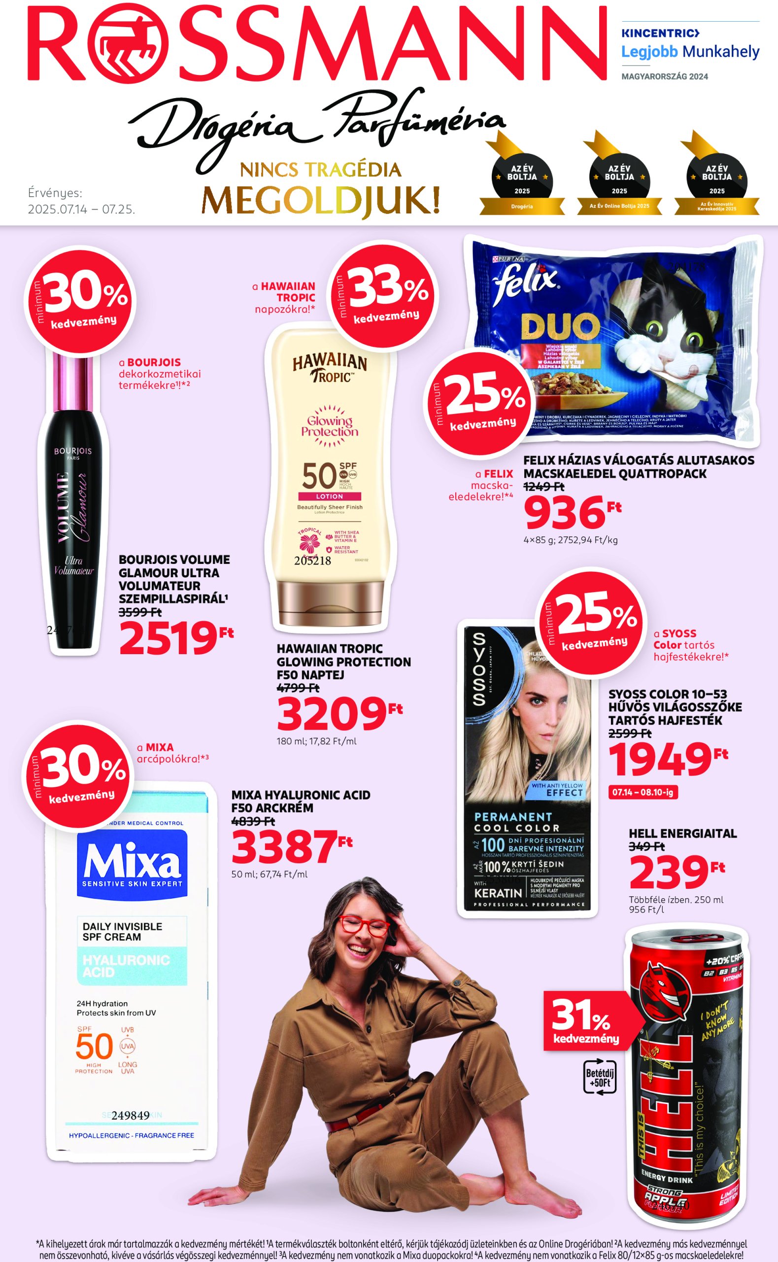rossmann - Rossmann akciós újság, érvényes 07.14. - 07.25.