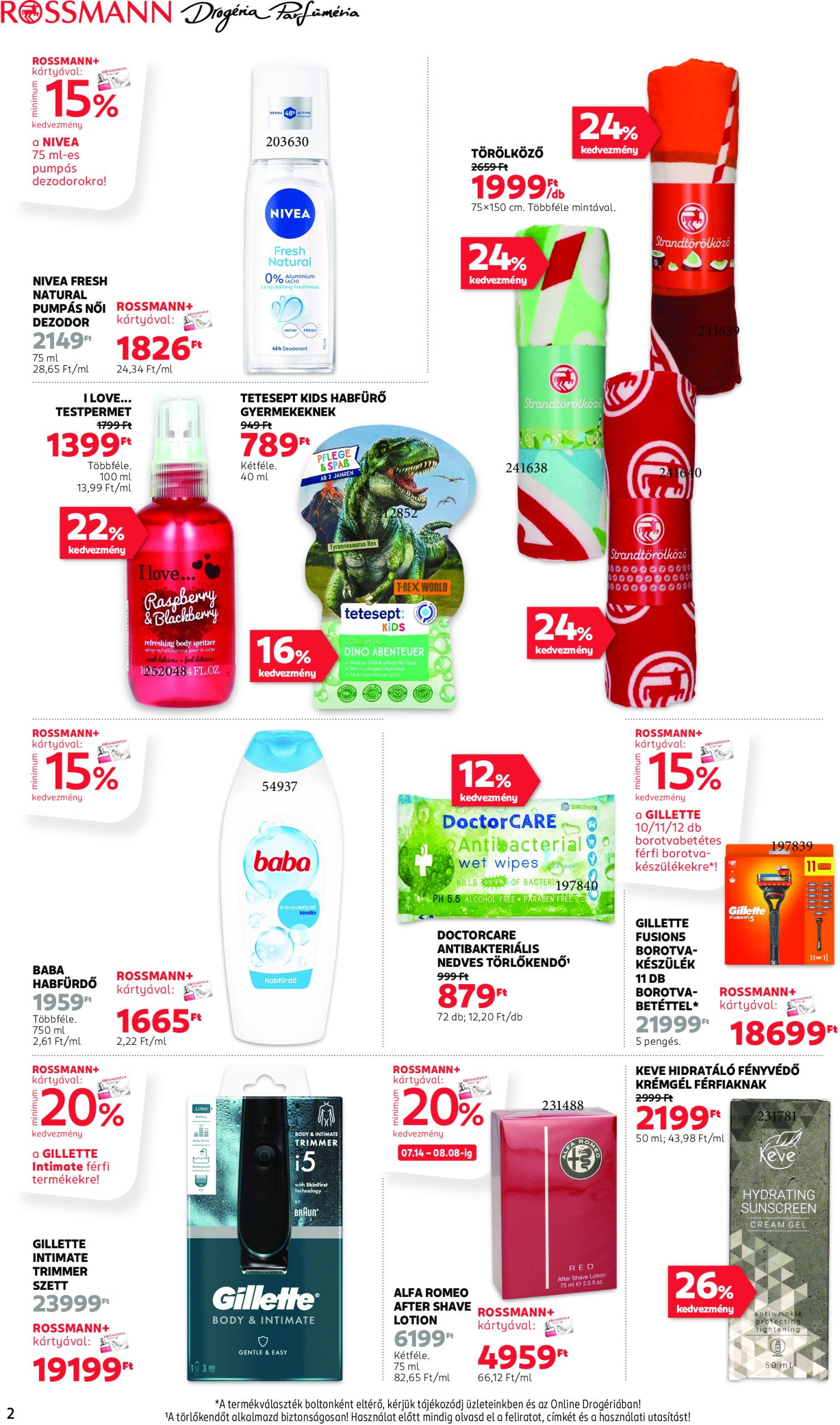 rossmann - Rossmann akciós újság, érvényes 07.14. - 07.25. - page: 2