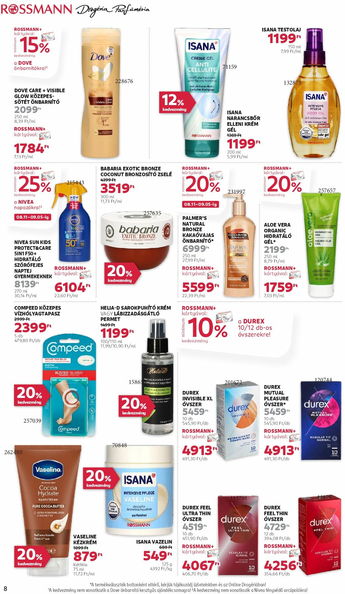 rossmann - Rossmann akciós újság, érvényes 08.25. - 09.05. - page: 8