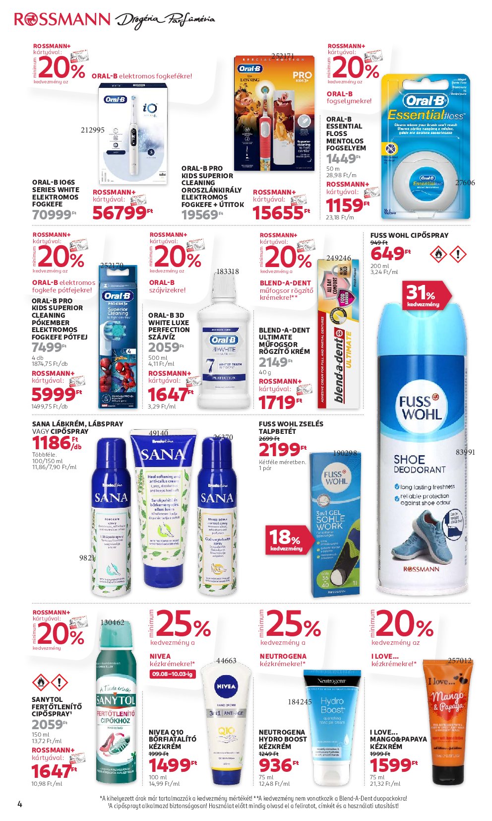 rossmann - Rossmann akciós újság, érvényes 09.08. - 09.19. - page: 4
