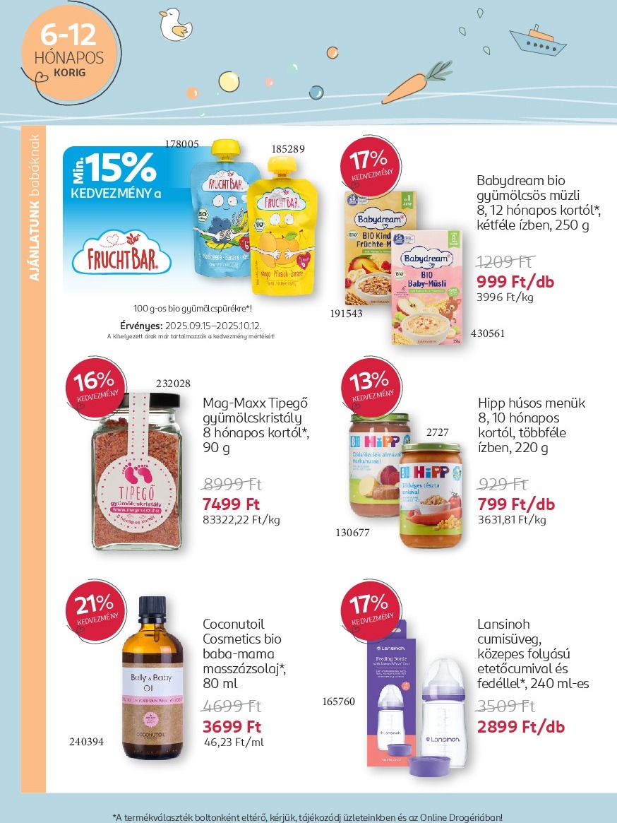 rossmann - Rossmann - Babaprogram akciós újság, érvényes 09.15. - 10.12. - page: 8