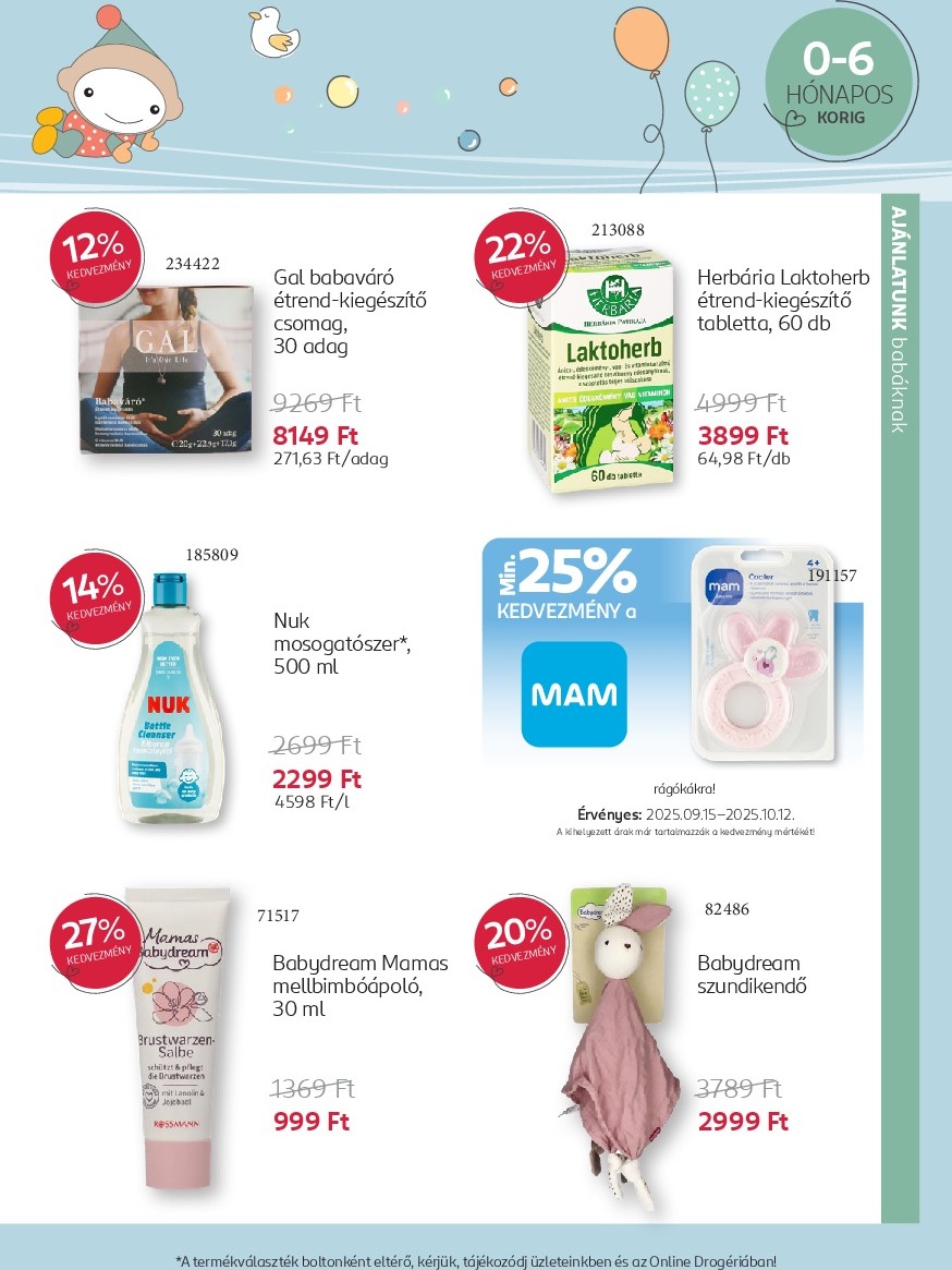 rossmann - Rossmann - Babaprogram akciós újság, érvényes 09.15. - 10.12. - page: 7