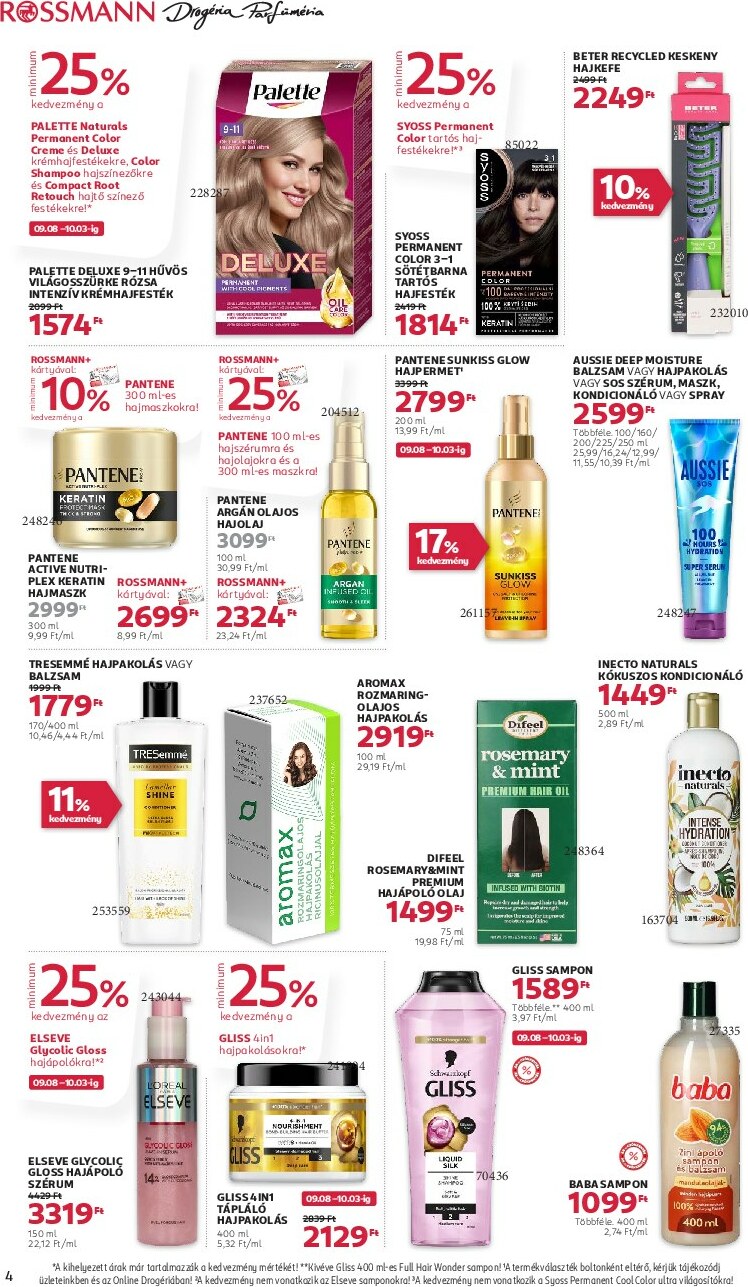 rossmann - Rossmann akciós újság, érvényes 09.22. - 10.03. - page: 4