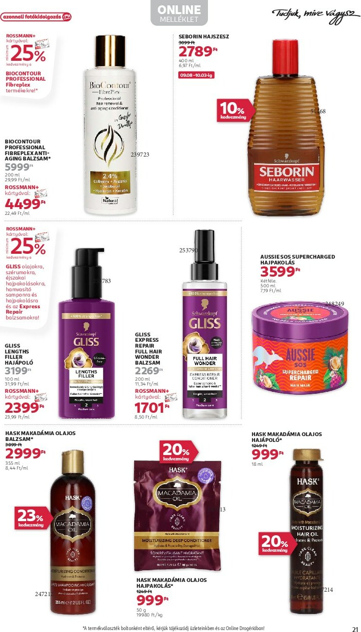 rossmann - Rossmann akciós újság, érvényes 09.22. - 10.03. - page: 23