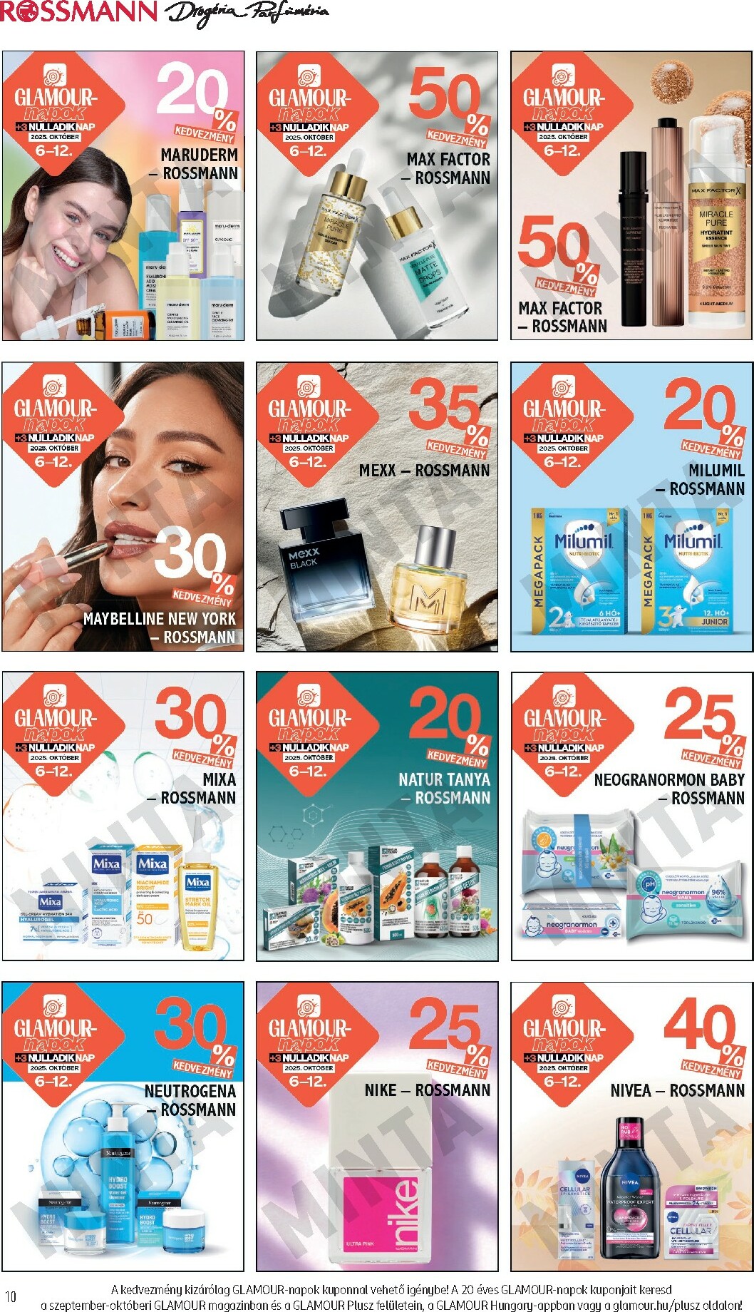 rossmann - Rossmann - Kuponjaid akciós újság, érvényes 10.06. - 10.12. - page: 10