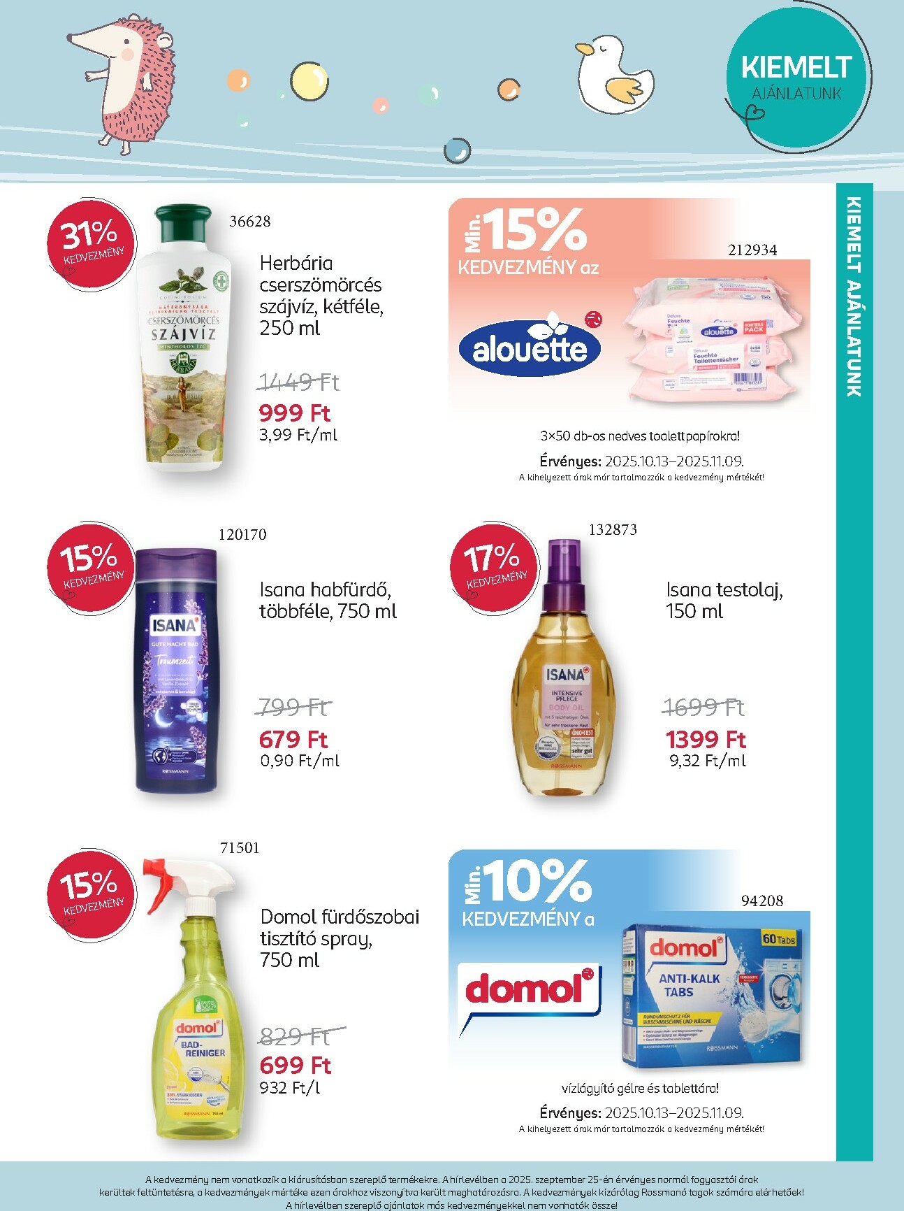 rossmann - Rossmann - Babaprogram akciós újság, érvényes 10.13. - 11.09. - page: 3