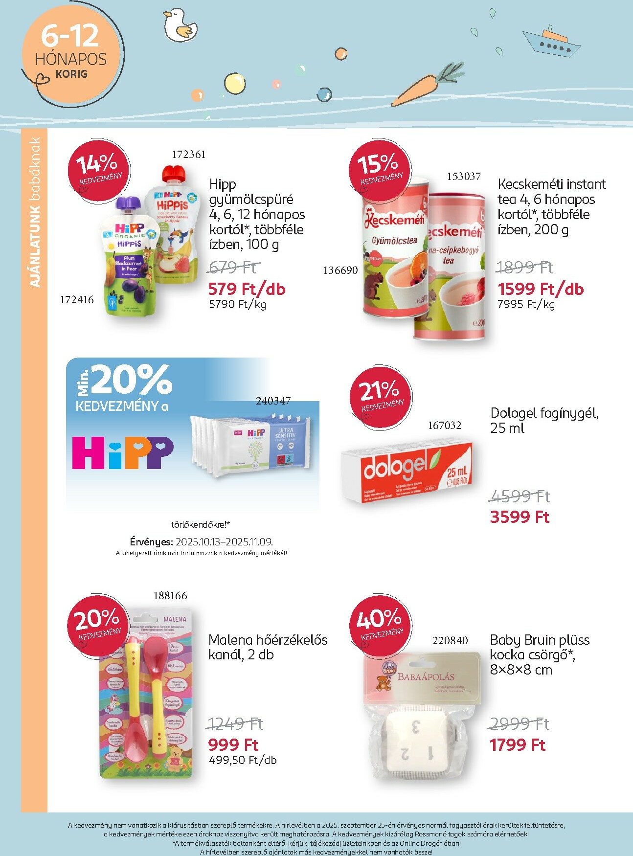 rossmann - Rossmann - Babaprogram akciós újság, érvényes 10.13. - 11.09. - page: 8