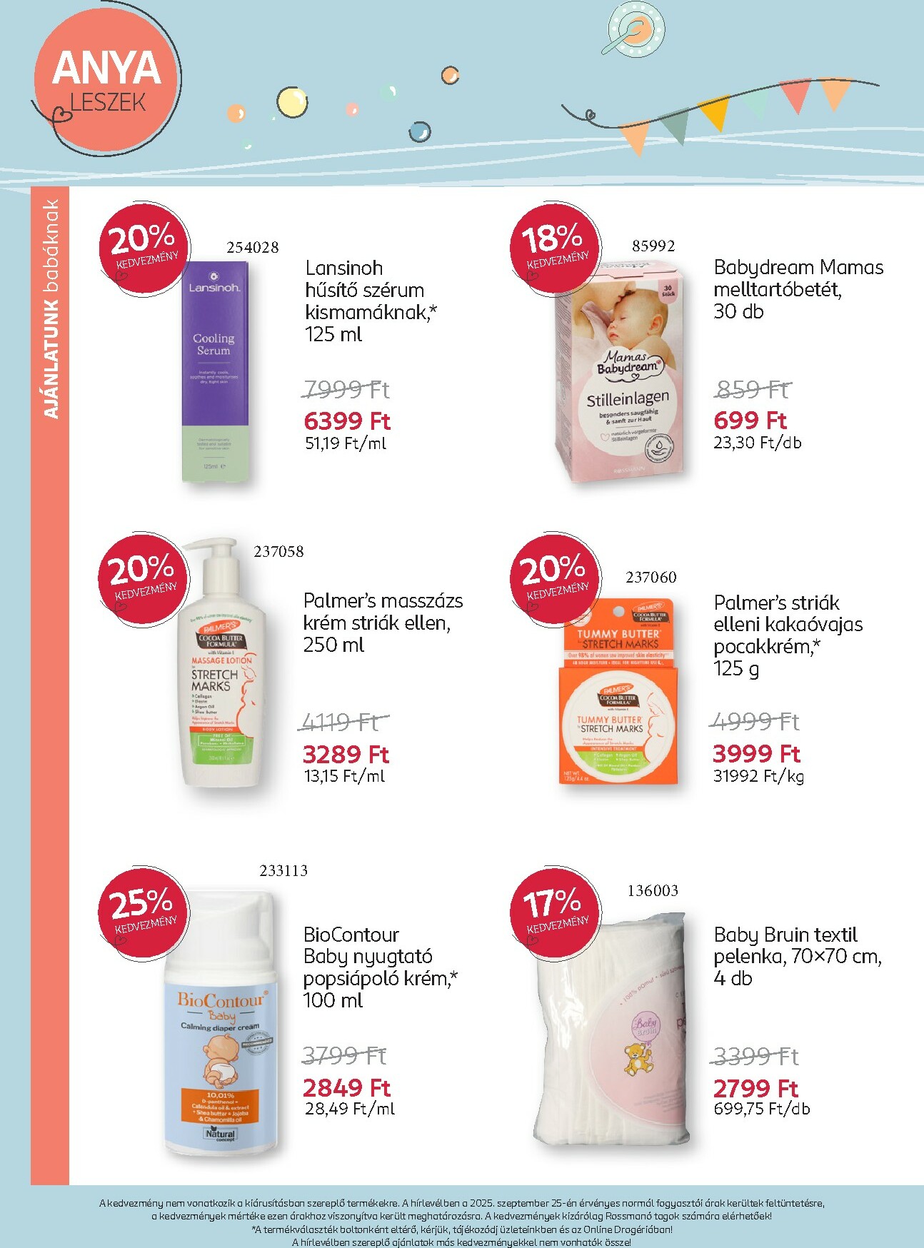 rossmann - Rossmann - Babaprogram akciós újság, érvényes 10.13. - 11.09. - page: 6