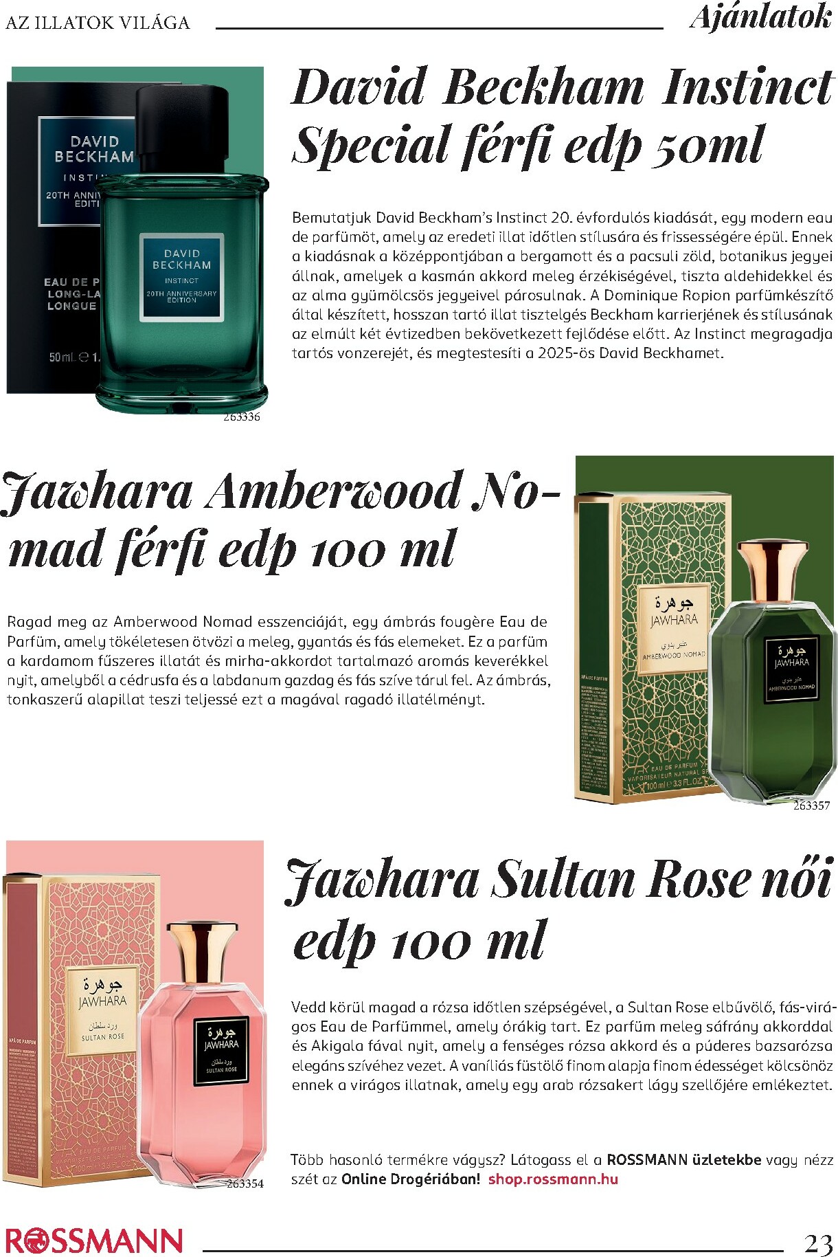rossmann - Rossmann - Az Illatok Világa akciós újság, érvényes 10.15. - 12.31. - page: 23